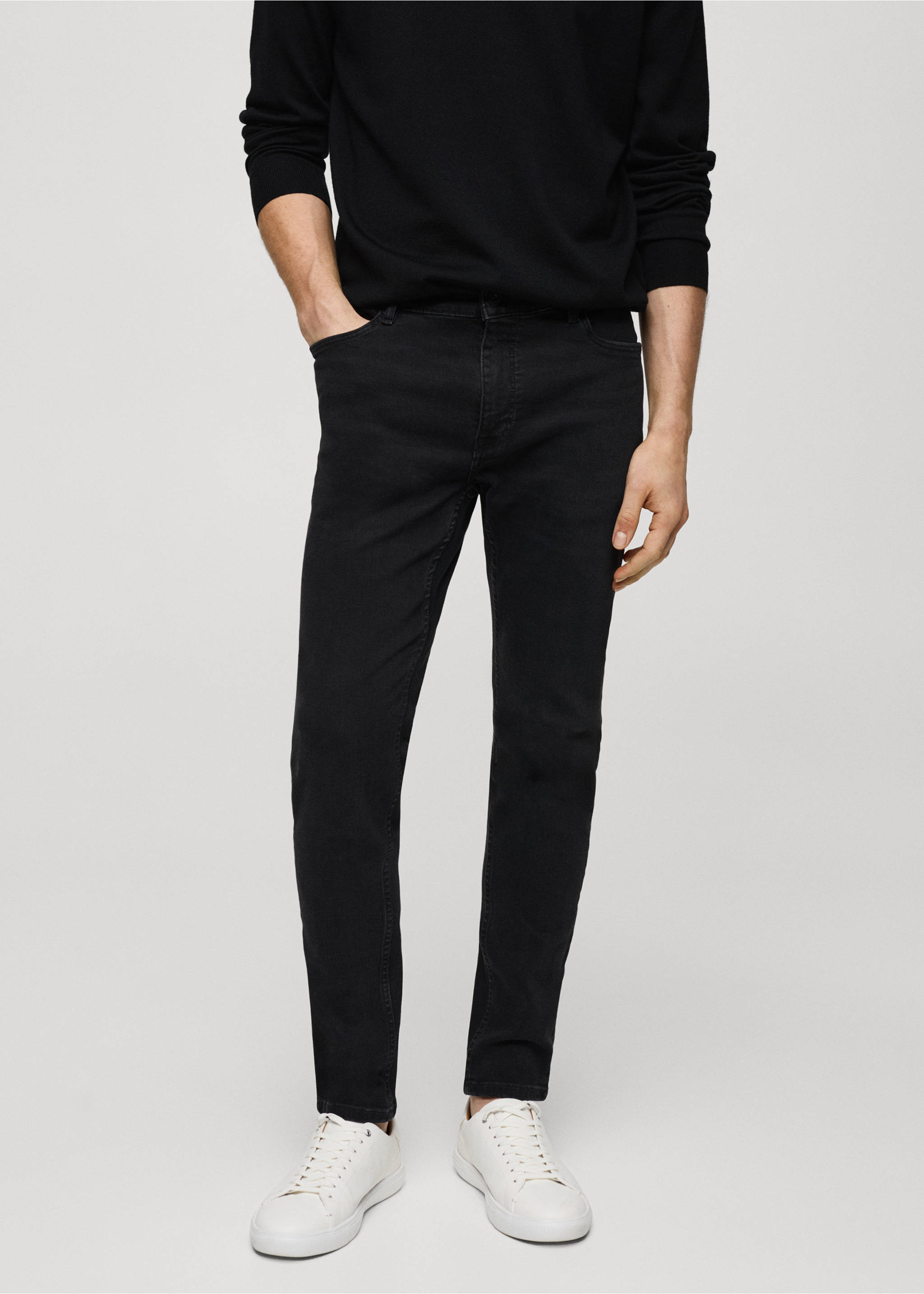 Džíny Jude skinny fit - Náhled ve středové rovině, Black denim. Ref: 67010272-00.