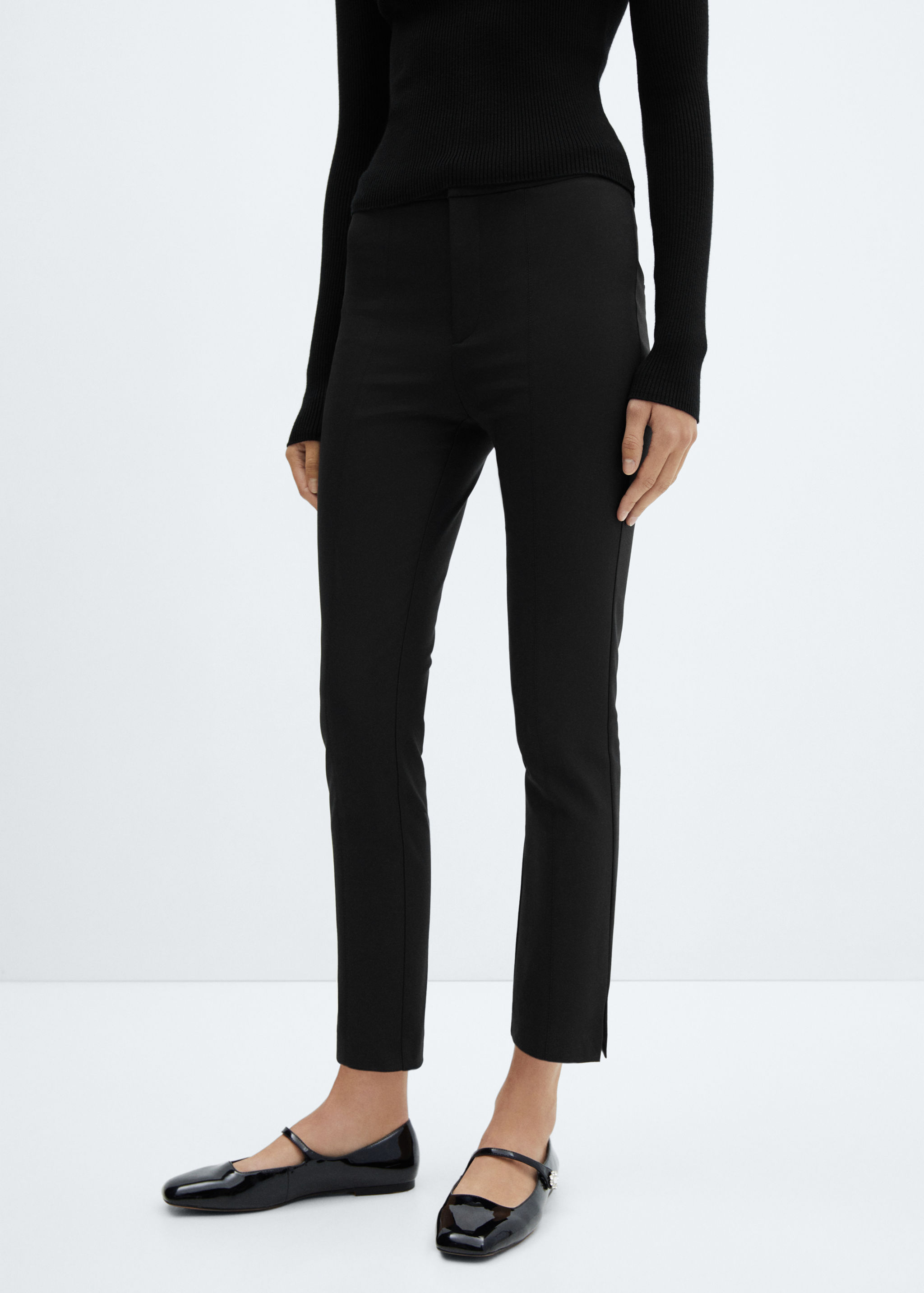 Crop skinny trousers - Medium plane