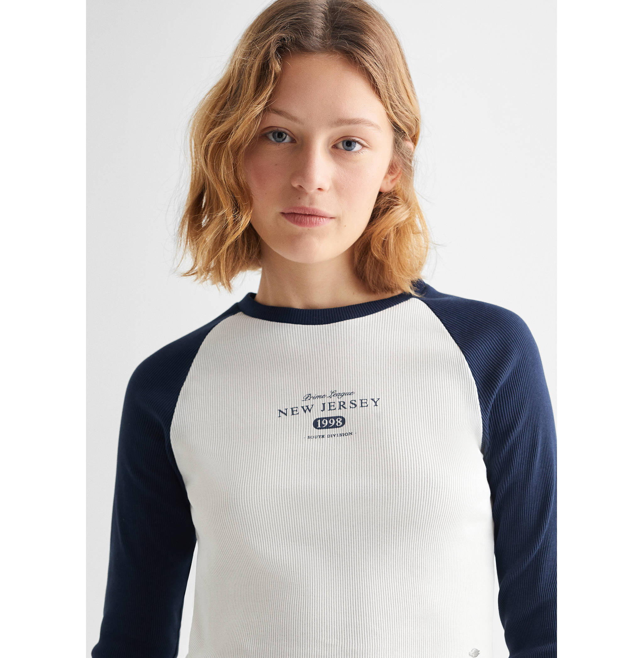 Message ribbed T-shirt - Details of the article 1