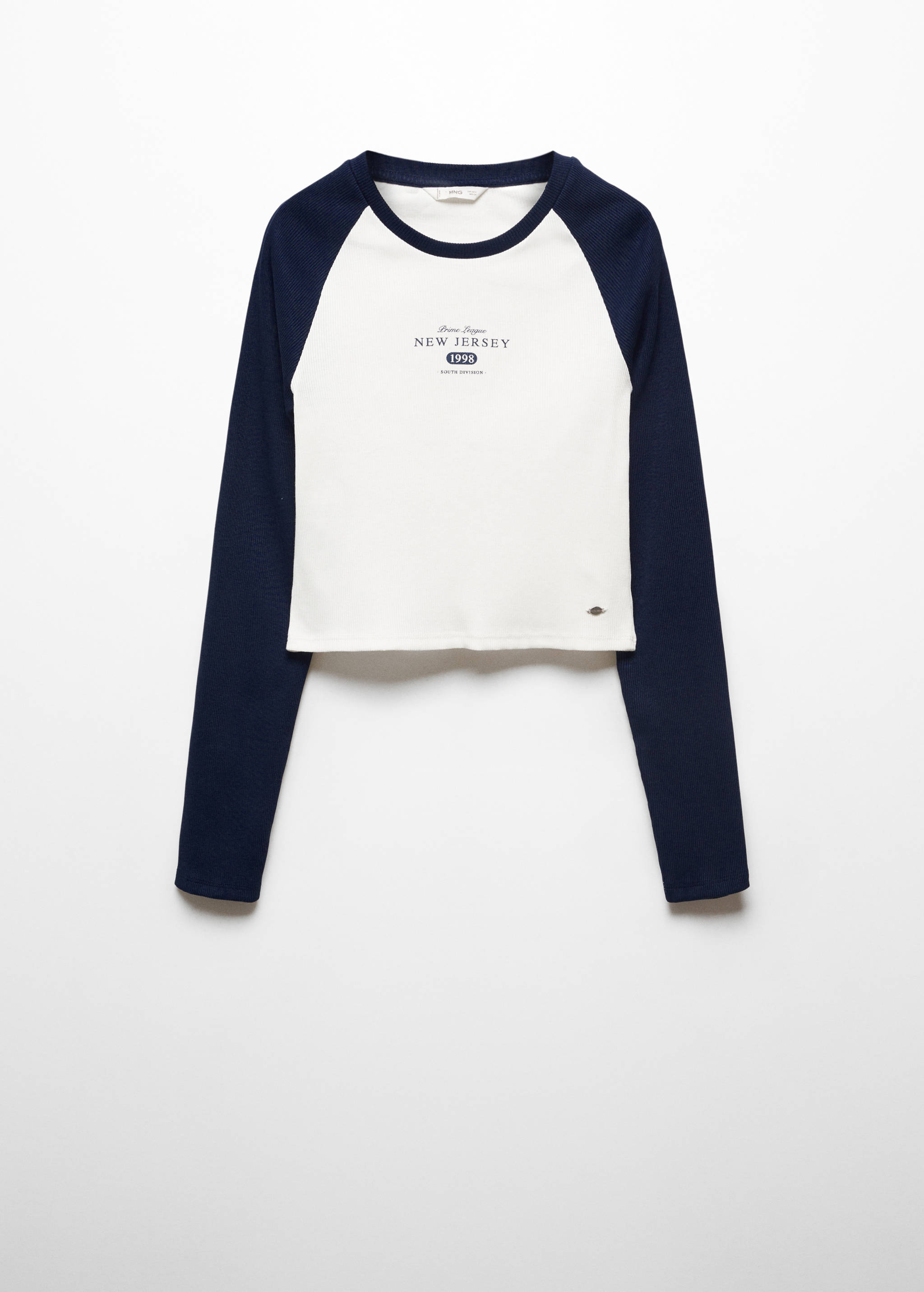 Message ribbed T-shirt - Article without model