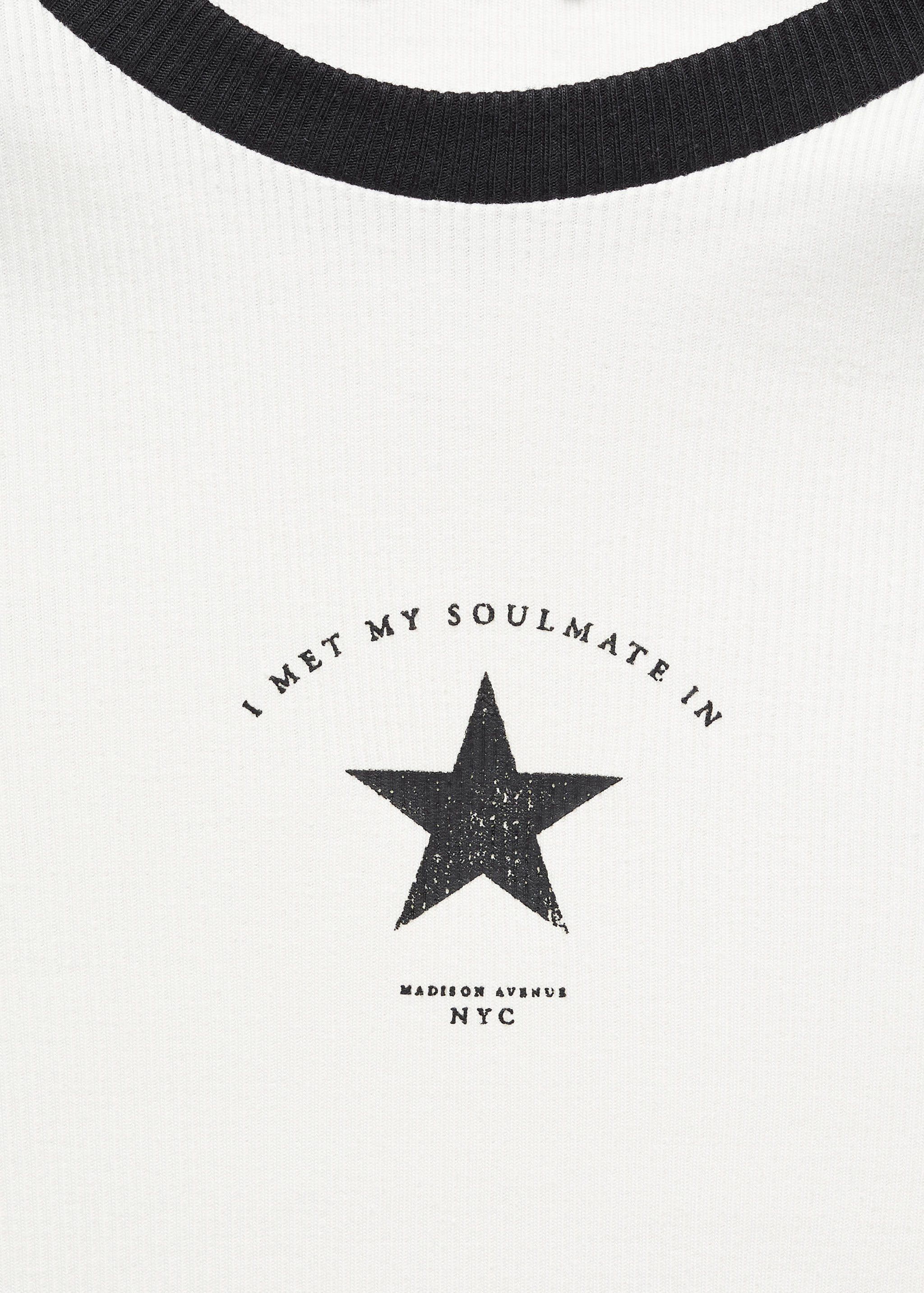 Message ribbed T-shirt - Details of the article 8