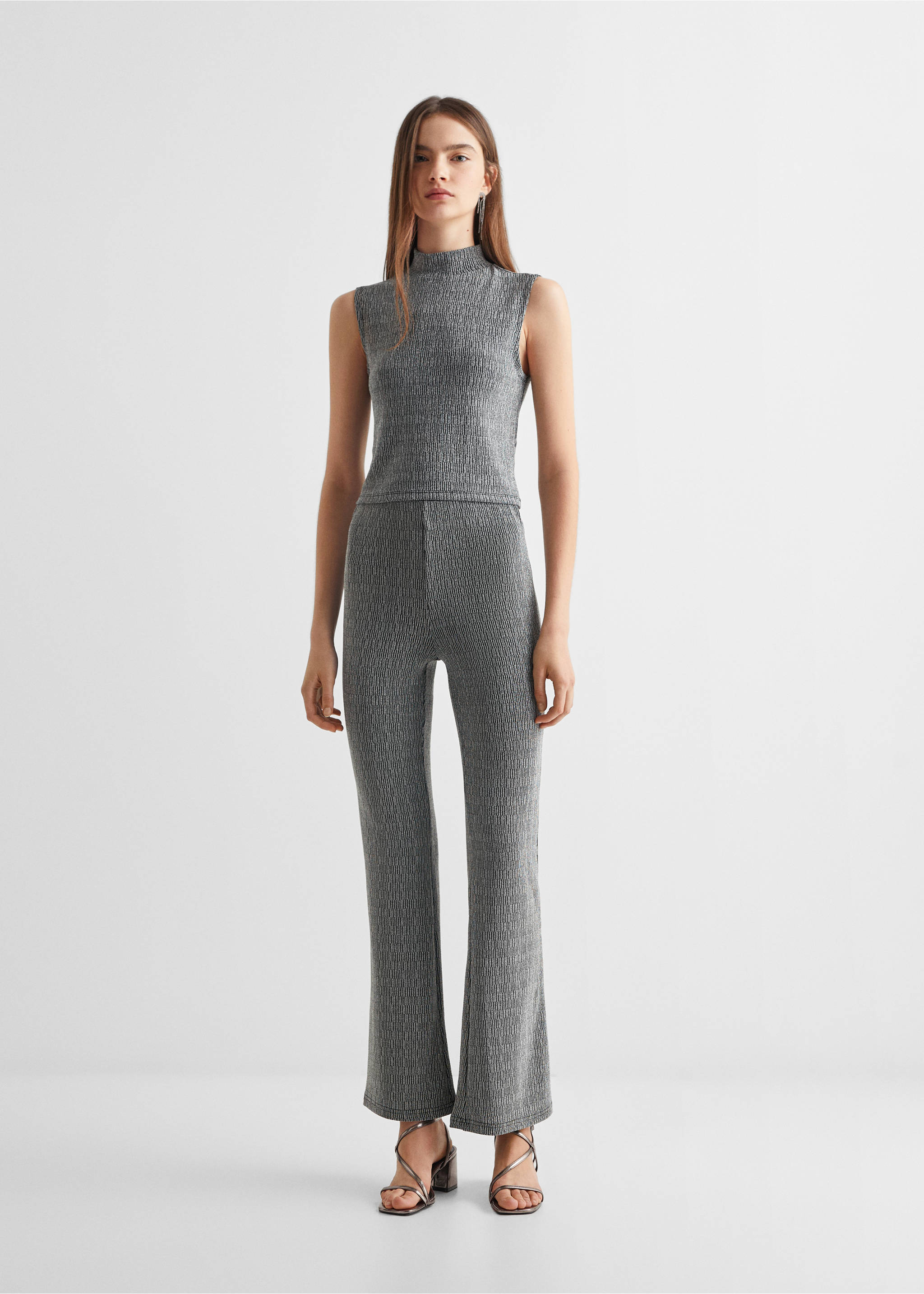 Glossed-effect leggings - General plane, Black. Ref: 67010287-00.