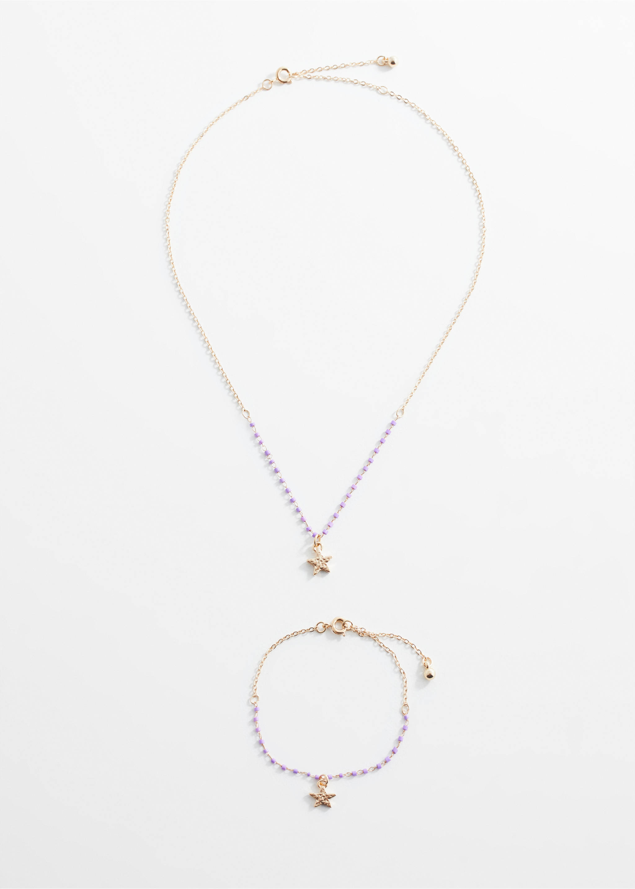 Bracelet necklace pack - Medium plane, Gold. Ref: 67010345-00.