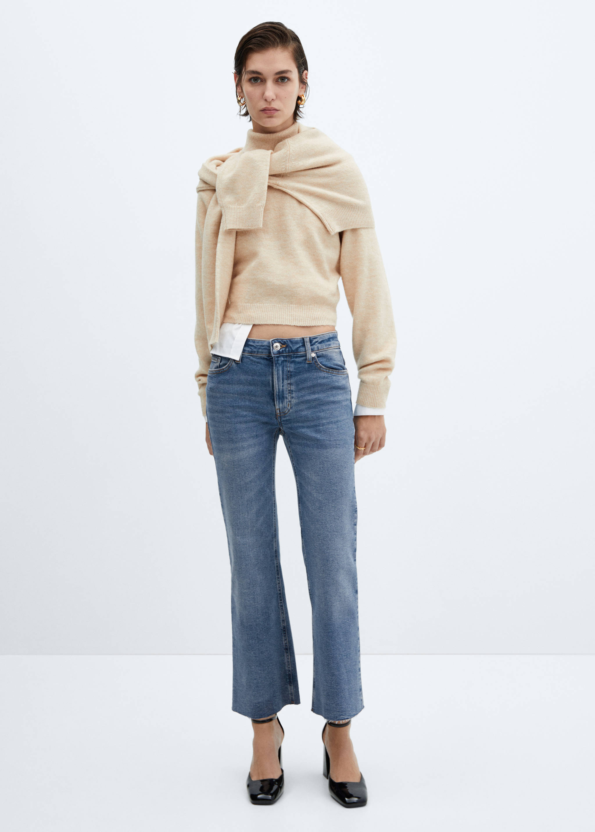 Flared-Crop-Jeans Sienna - Allgemeine Ansicht