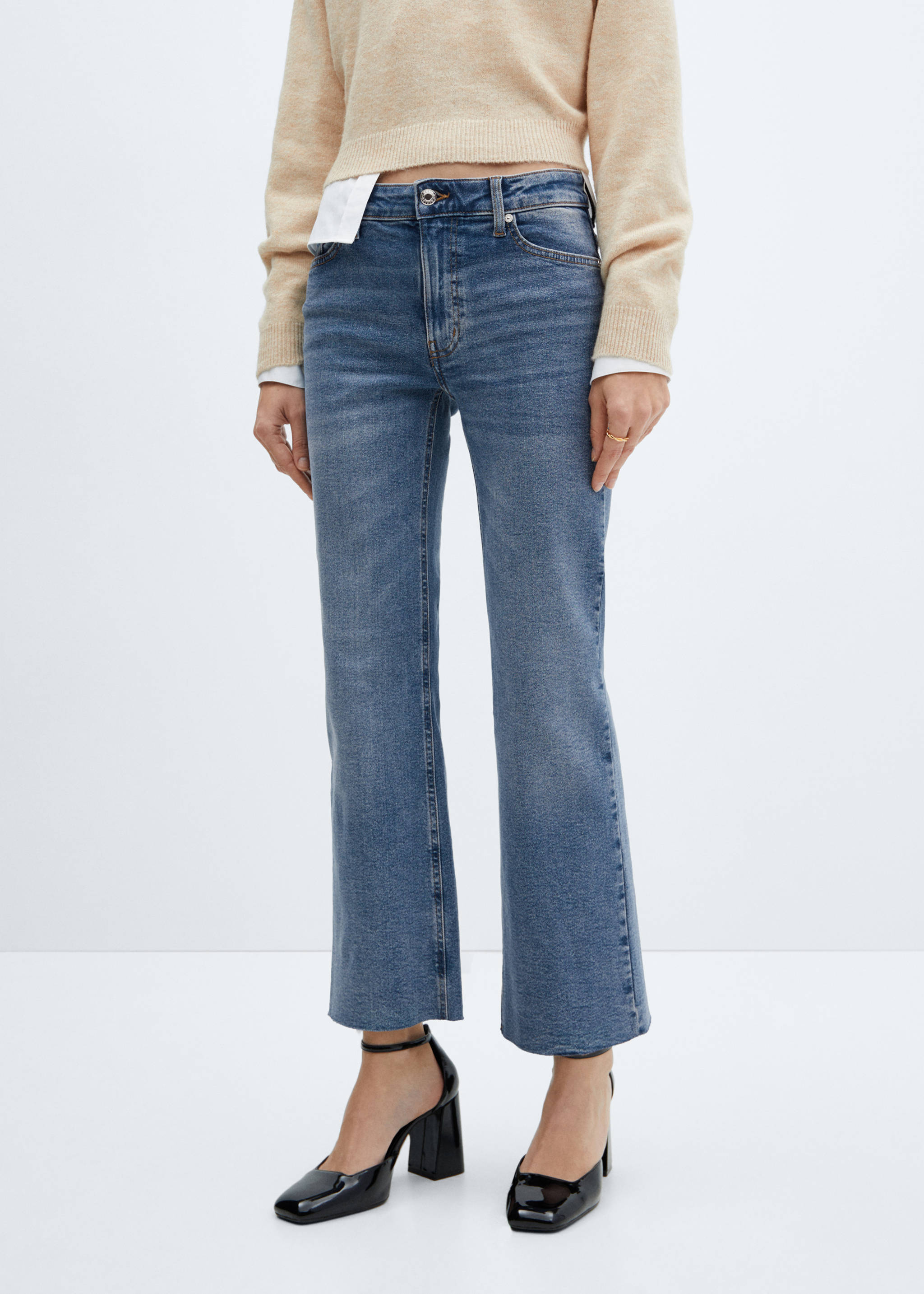 Flared-Crop-Jeans Sienna - Mittlere Ansicht