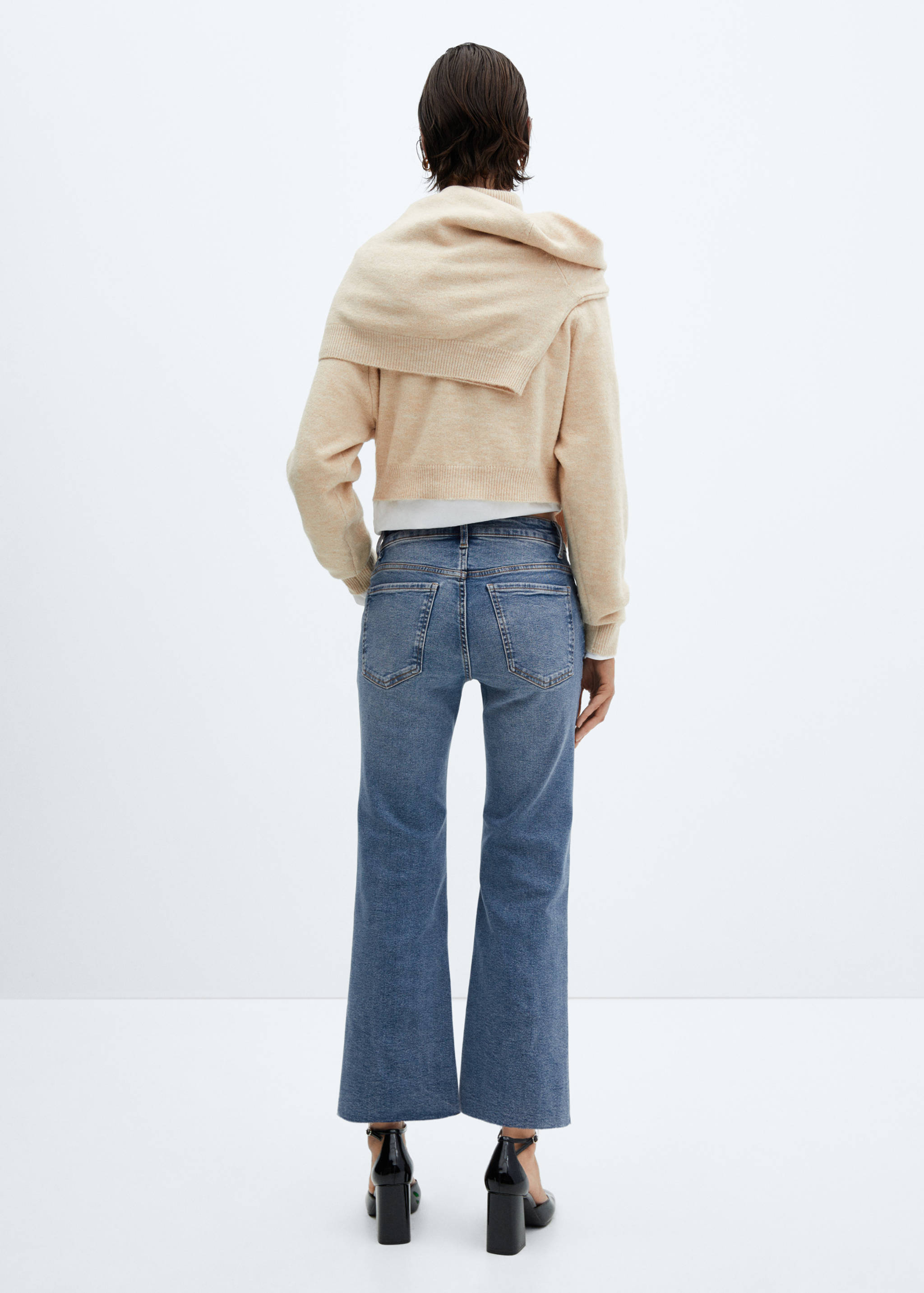 Flared-Crop-Jeans Sienna - Rückseite des Artikels