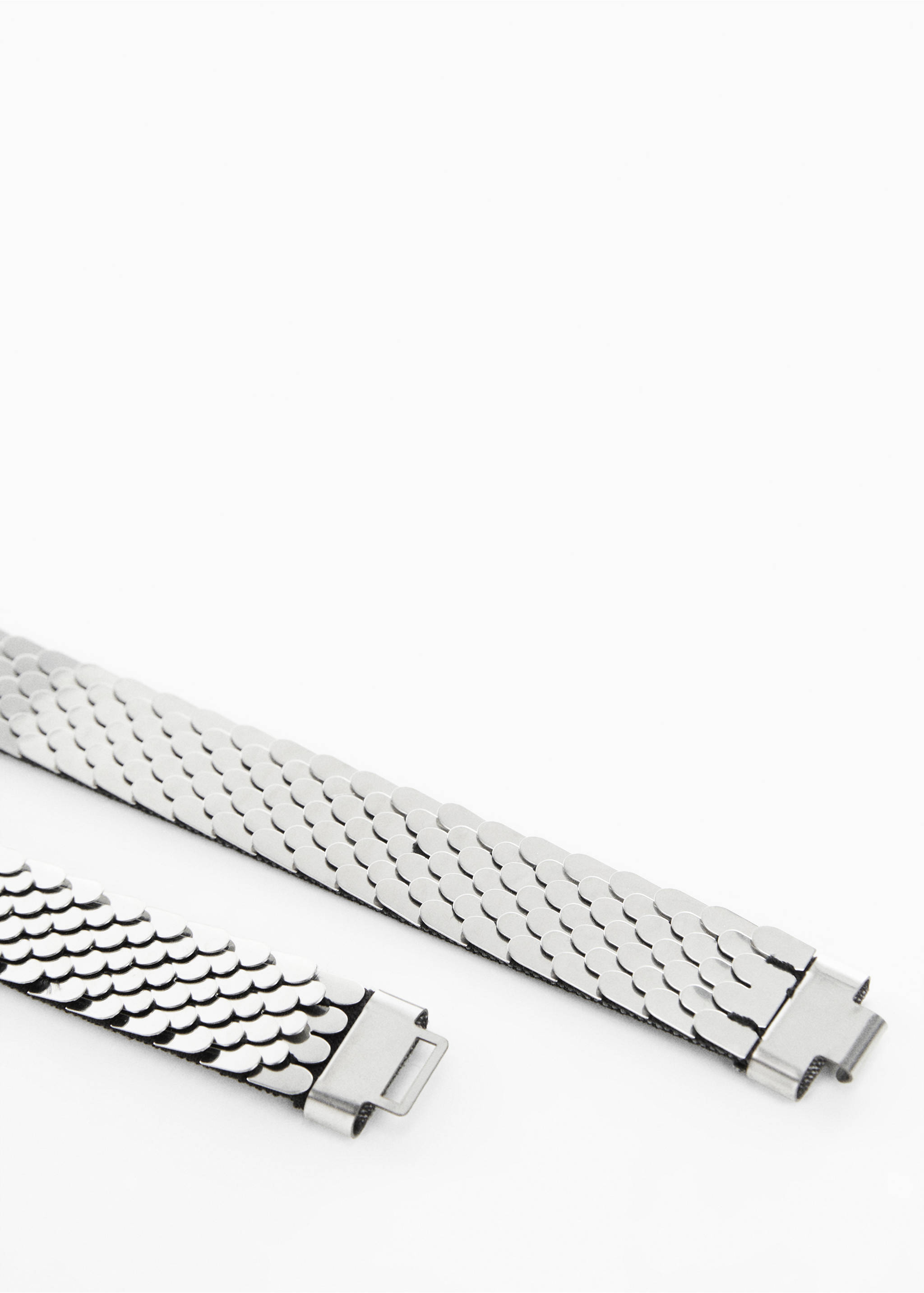 Ceinture ornements métalliques - Détail de l'article 1, Argent. Ref: 67010376-00.