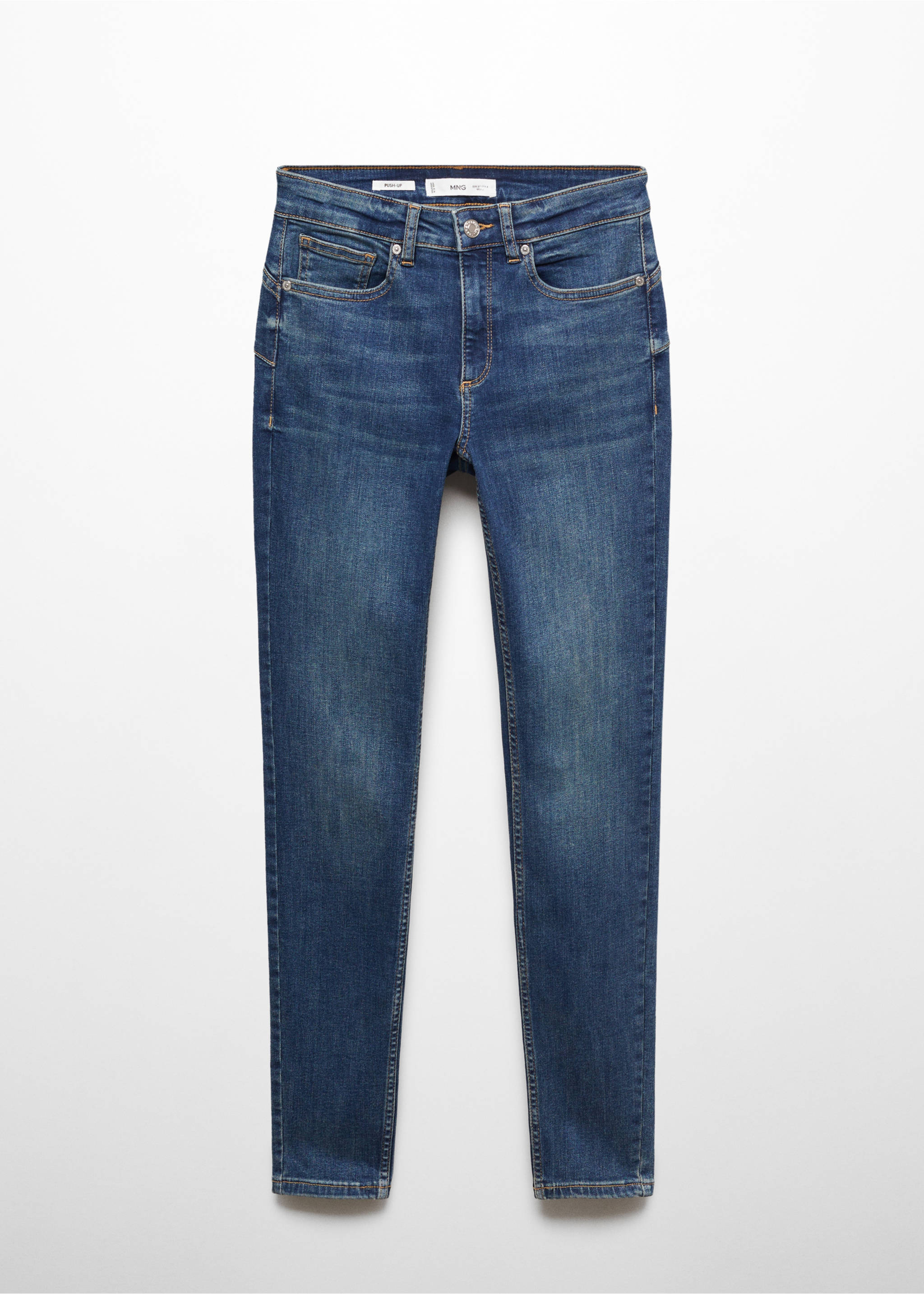 Skinny push-up jeans - Article without model, Dark Blue. Ref: 67010381-00.