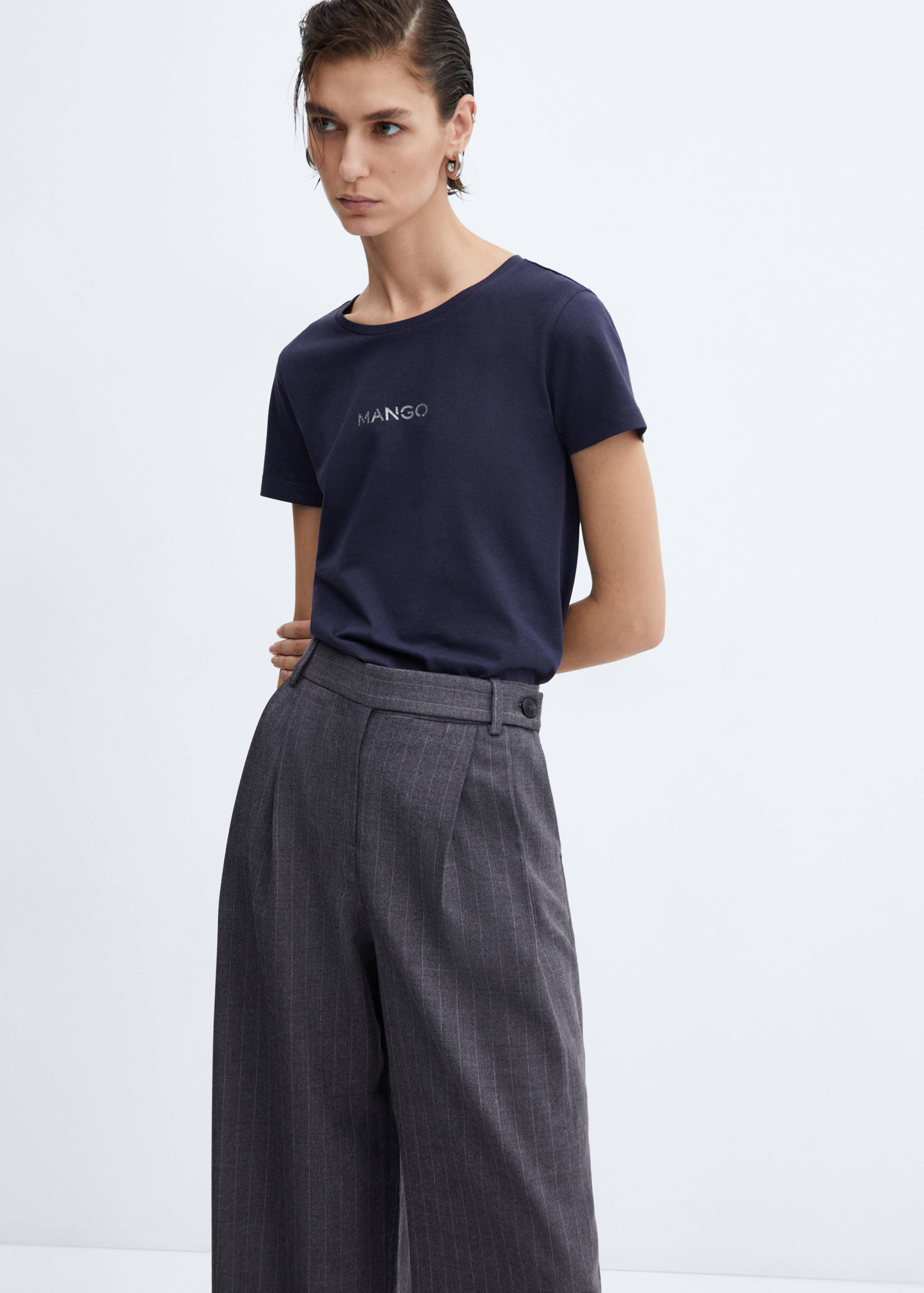 Logo cotton T-shirt - Medium plane