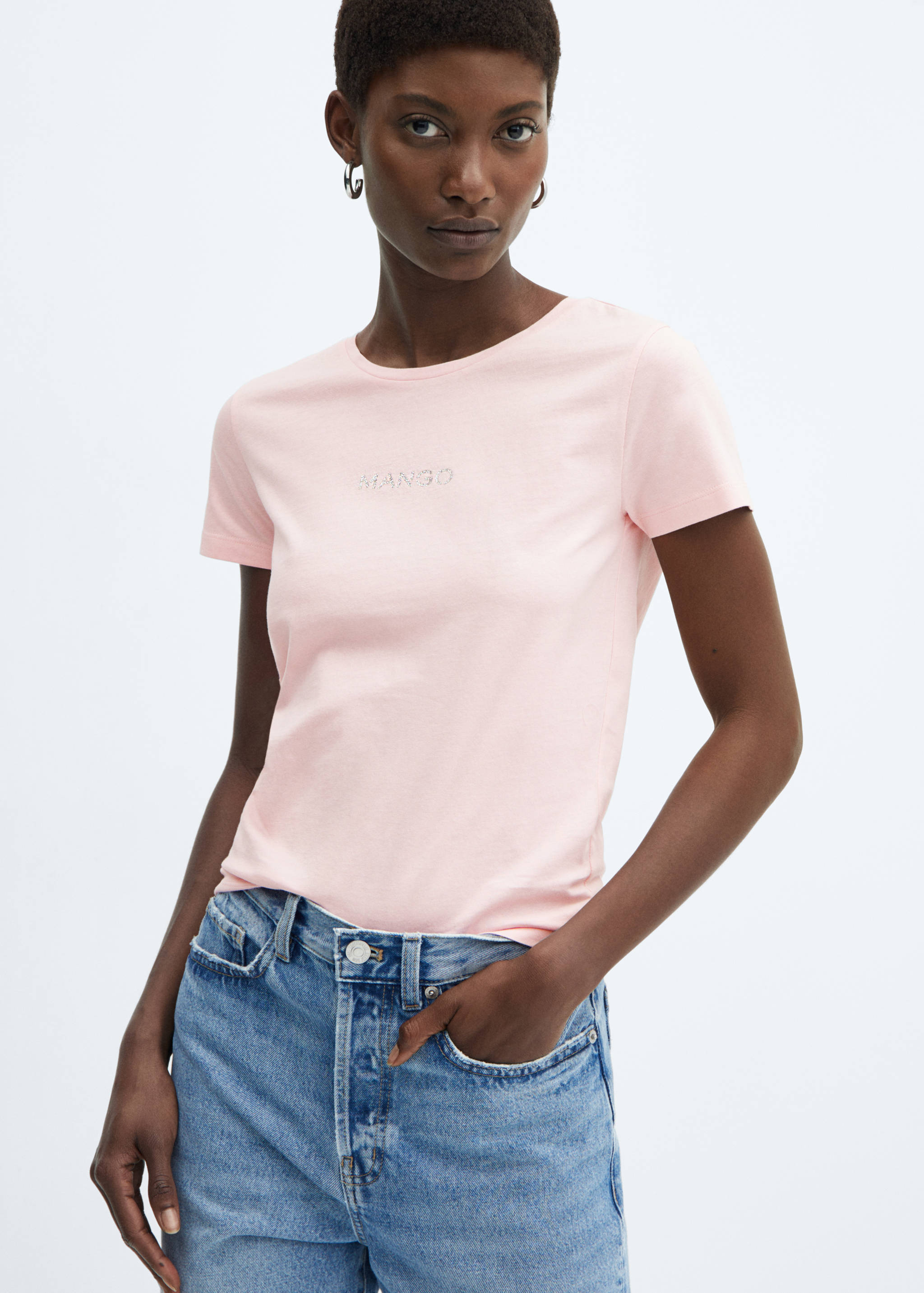 Logo cotton T-shirt - Medium plane