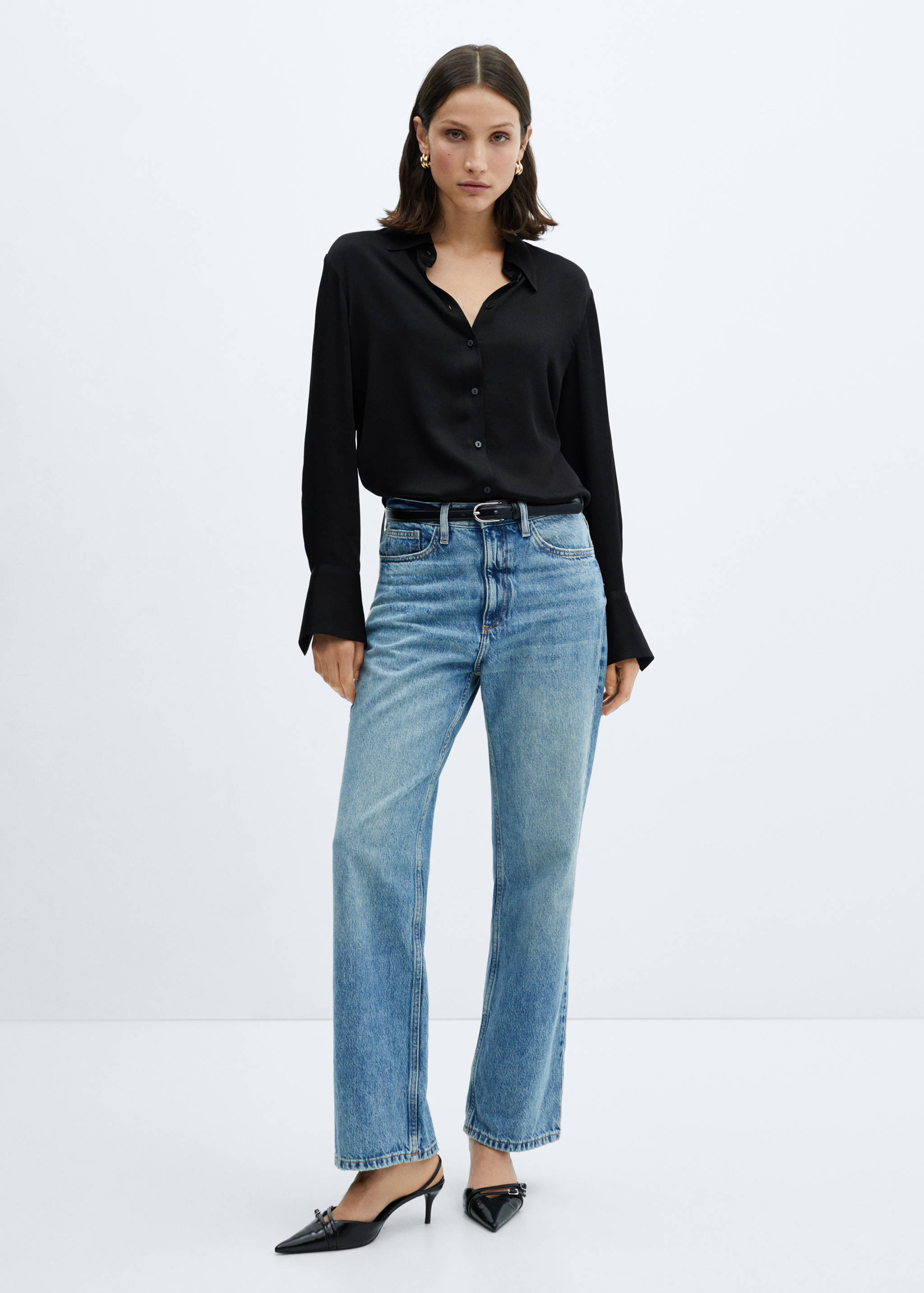 Chemise fluide satinée - Plan général