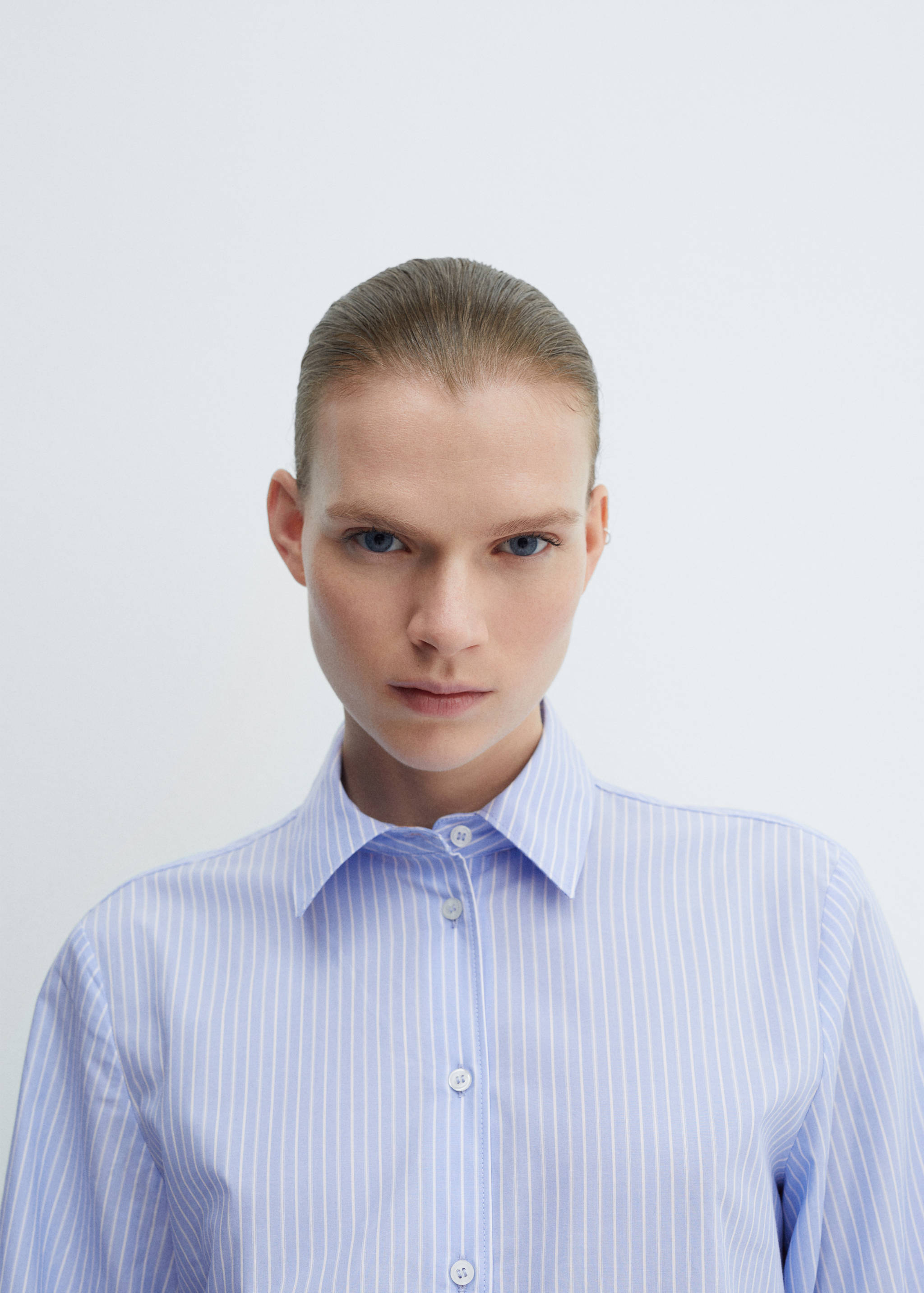 Regular cotton lyocell-blend shirt - Details of the article 1