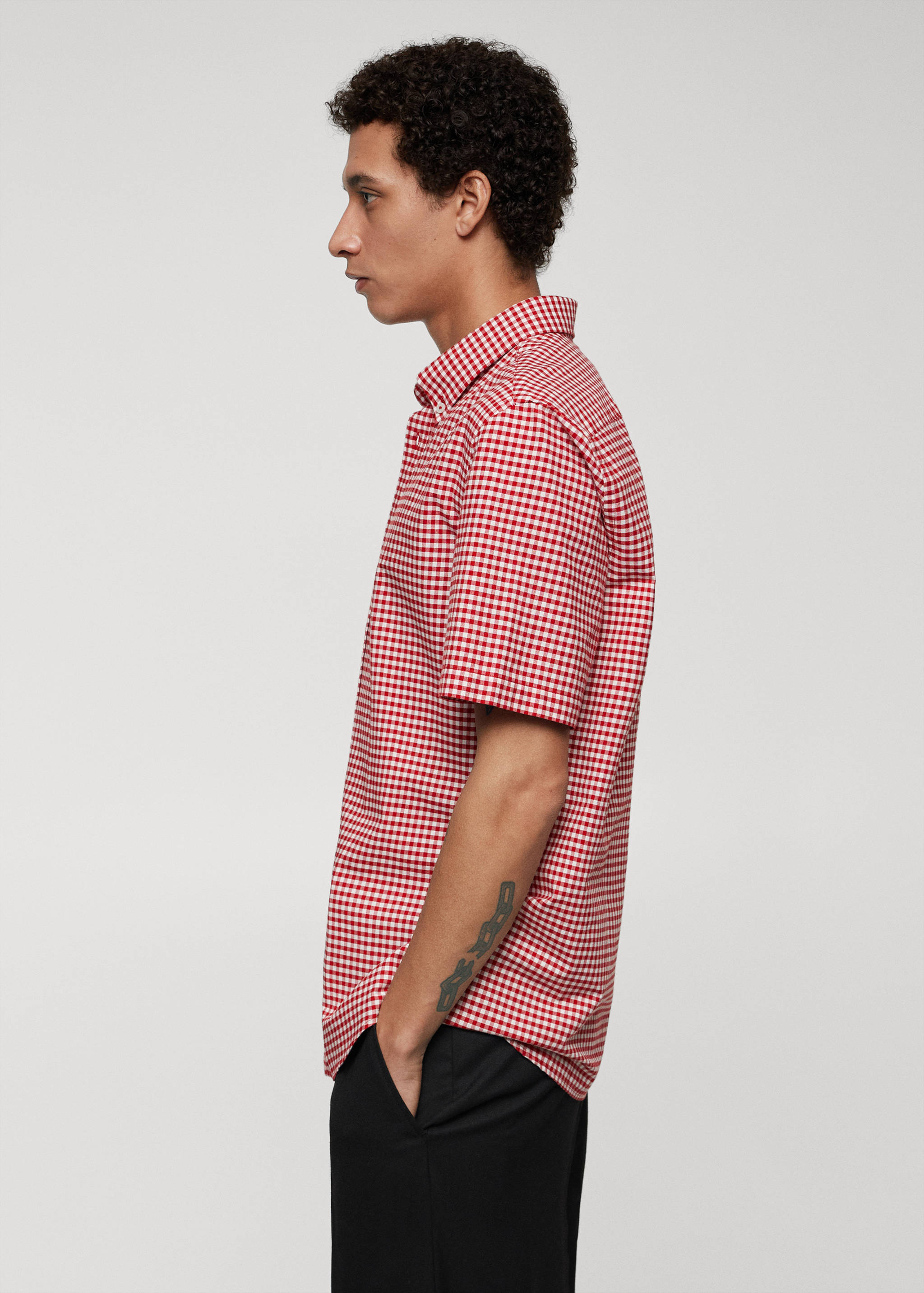 Skjorte i 100% bomull med trykk - Artikkeldetalj 2