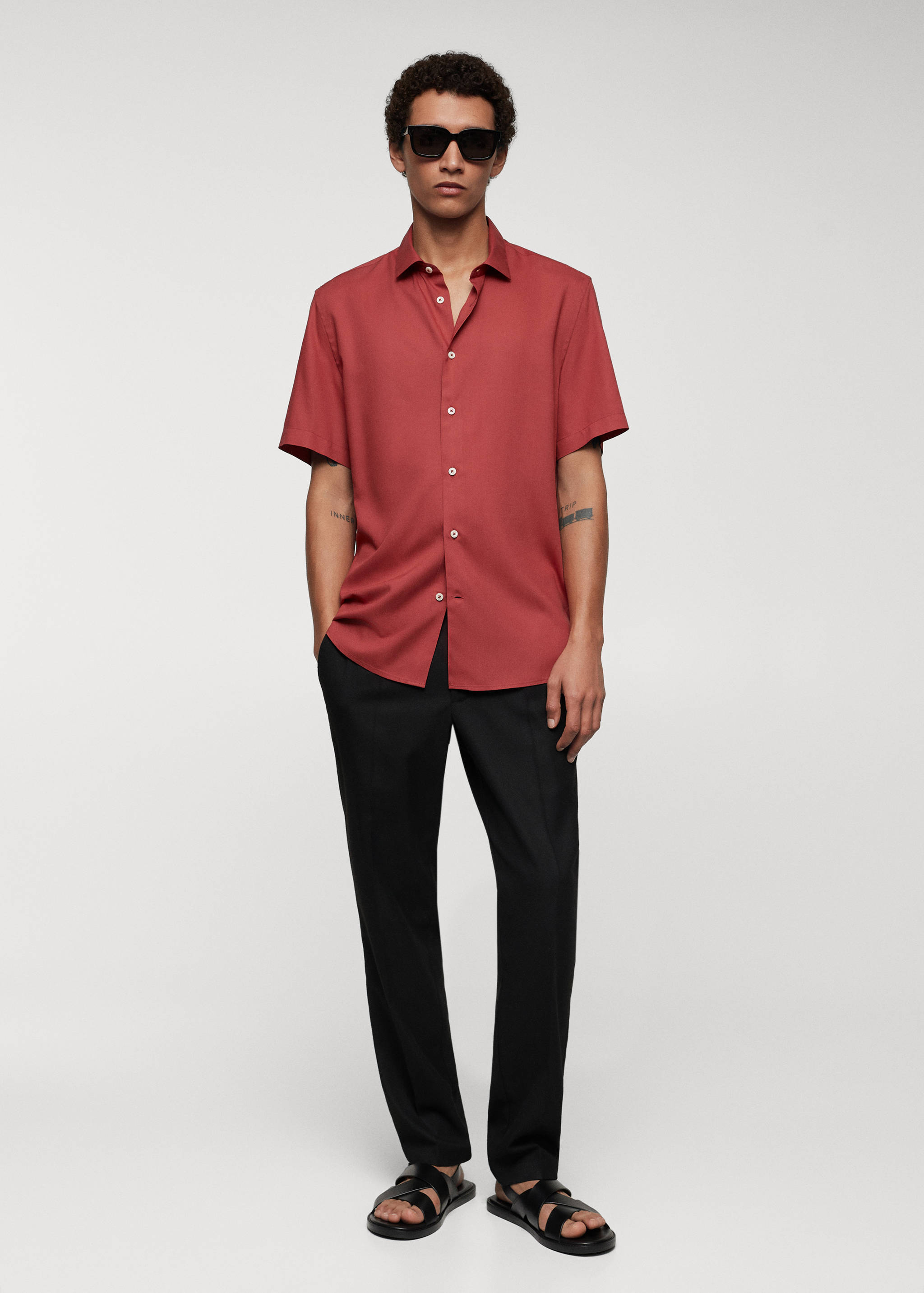 Classic-fit short sleeved shirt - General plane
