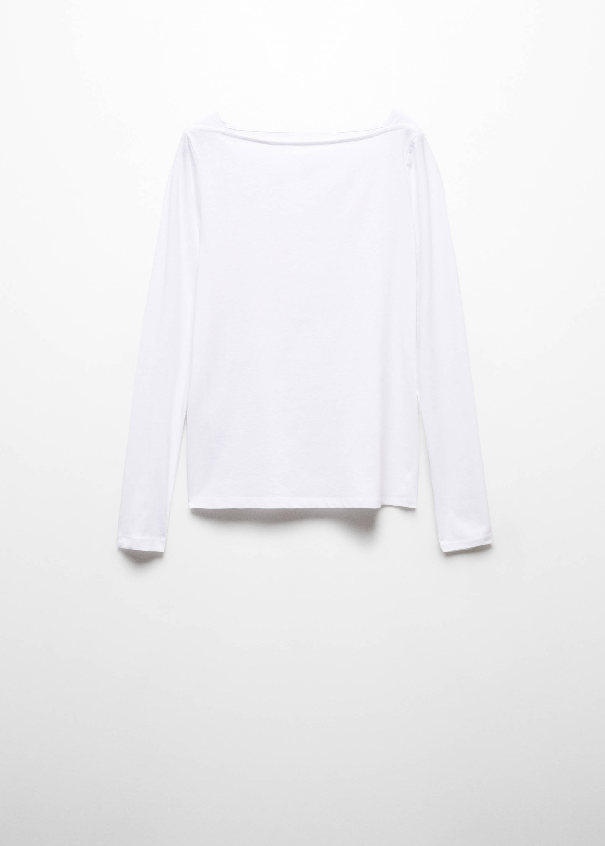 Cotton boat neck t-shirt - Article without model