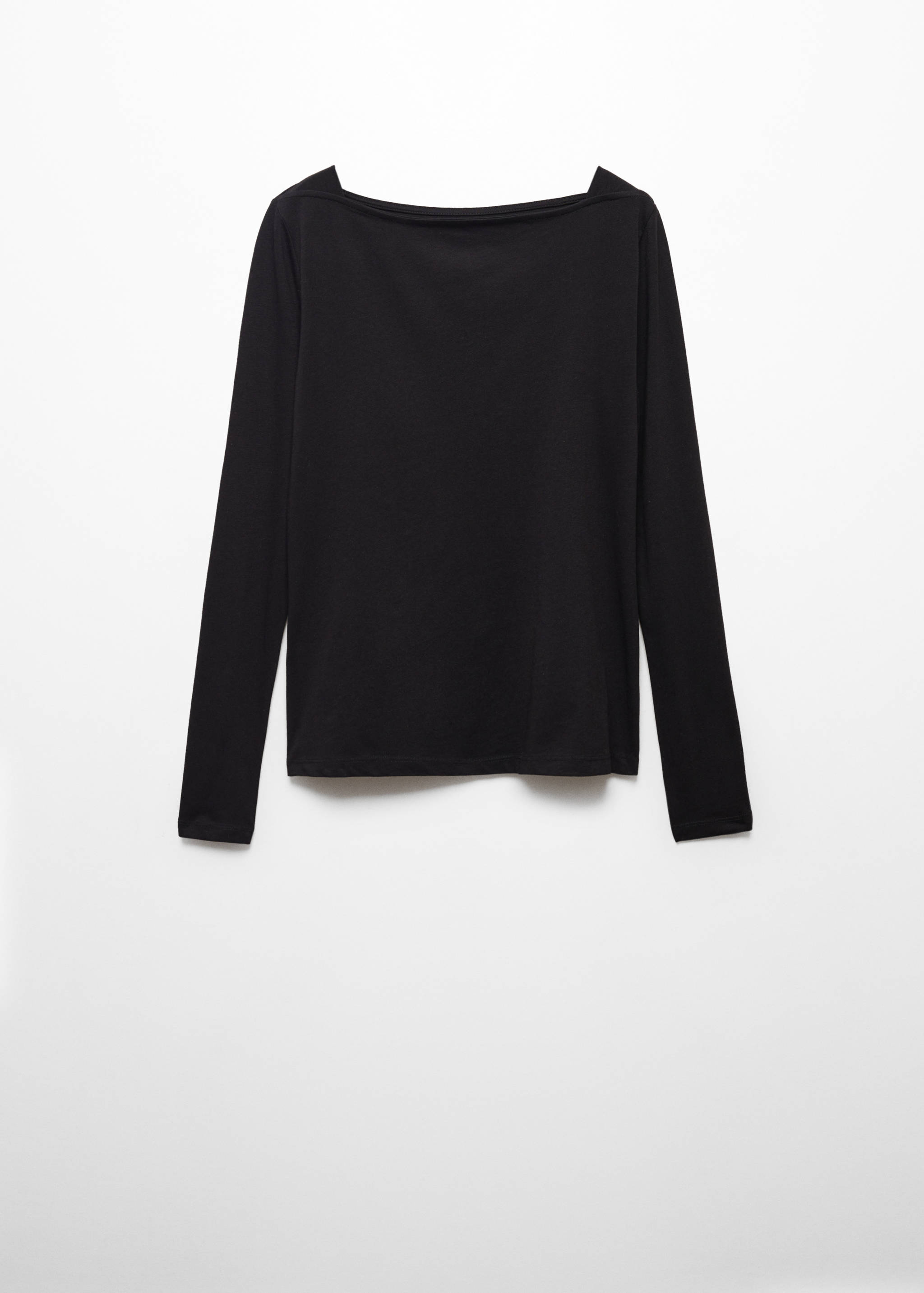 Cotton boat neck t-shirt - Article without model