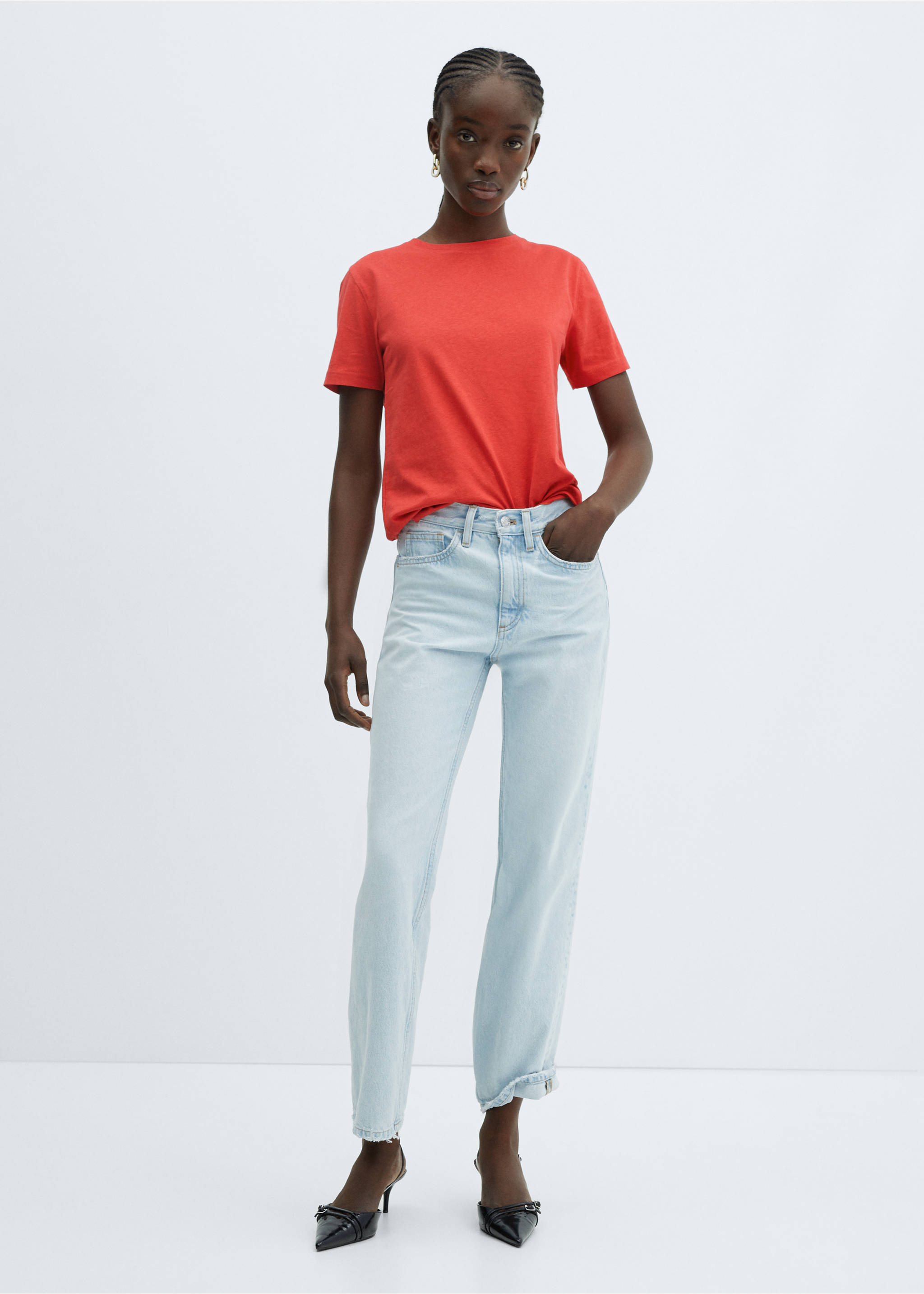 100% cotton t-shirt - General plane, Red. Ref: 67010465-00.