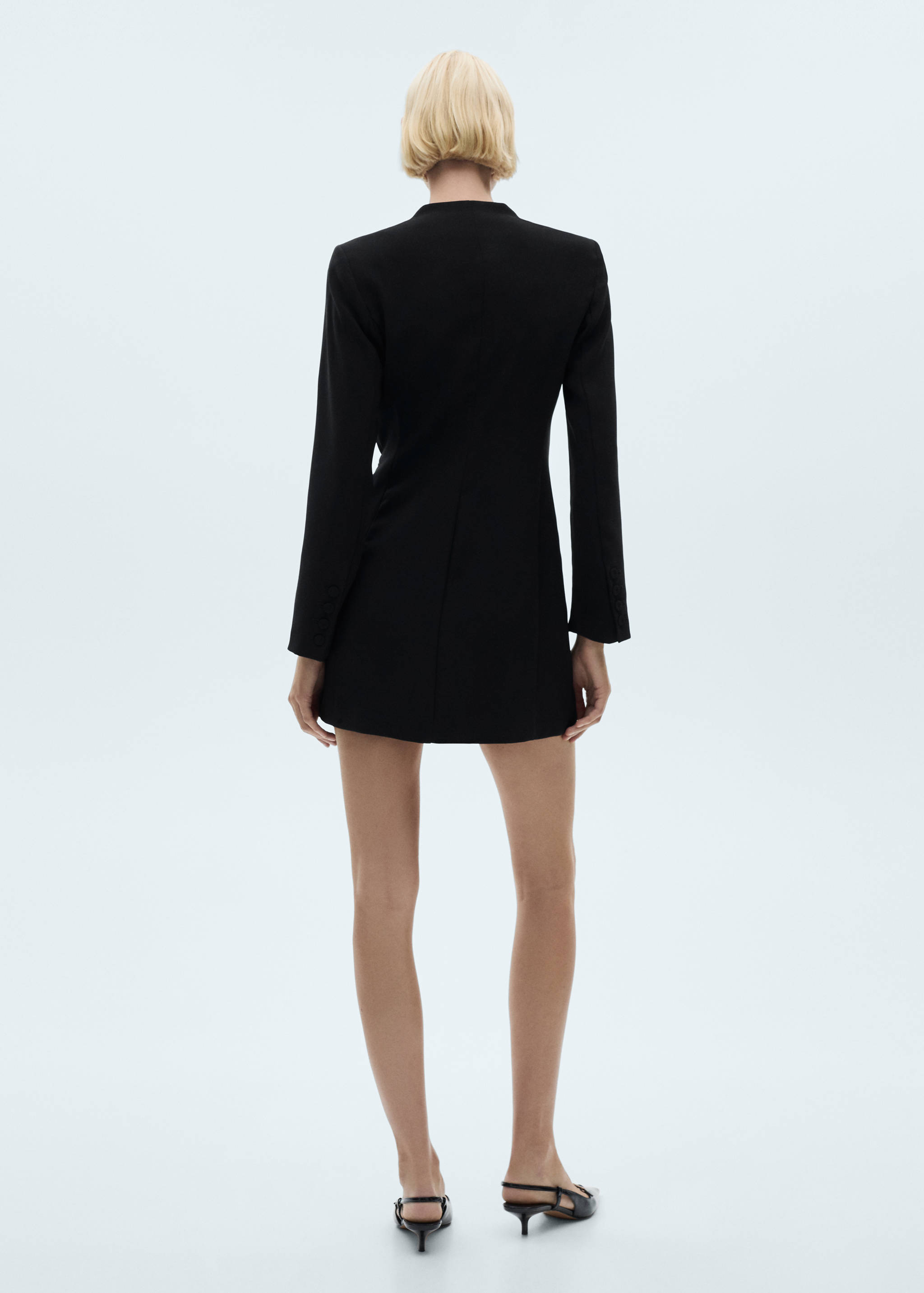 Vestido cruzado hebilla - Reverso del artículo