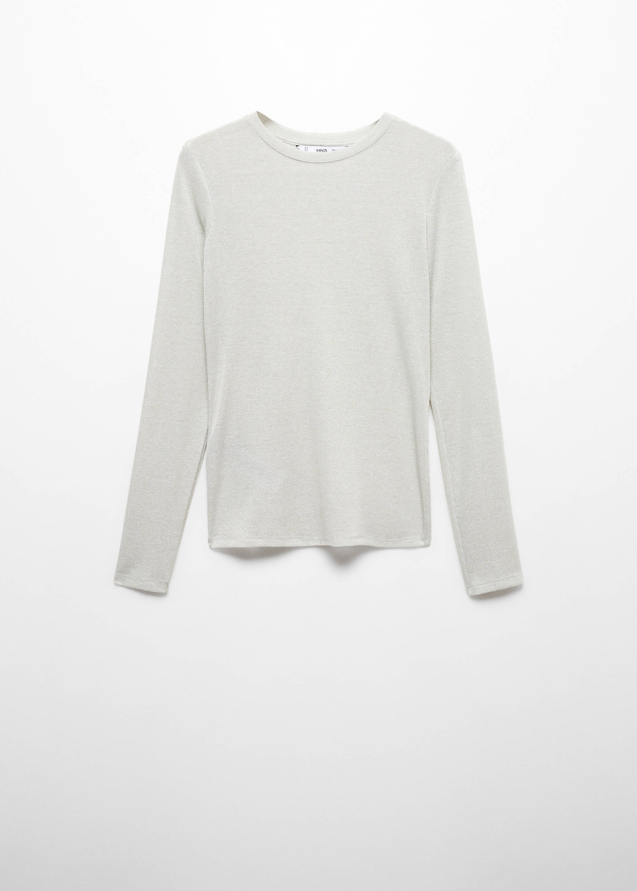Long-sleeved lurex t-shirt - Article without model