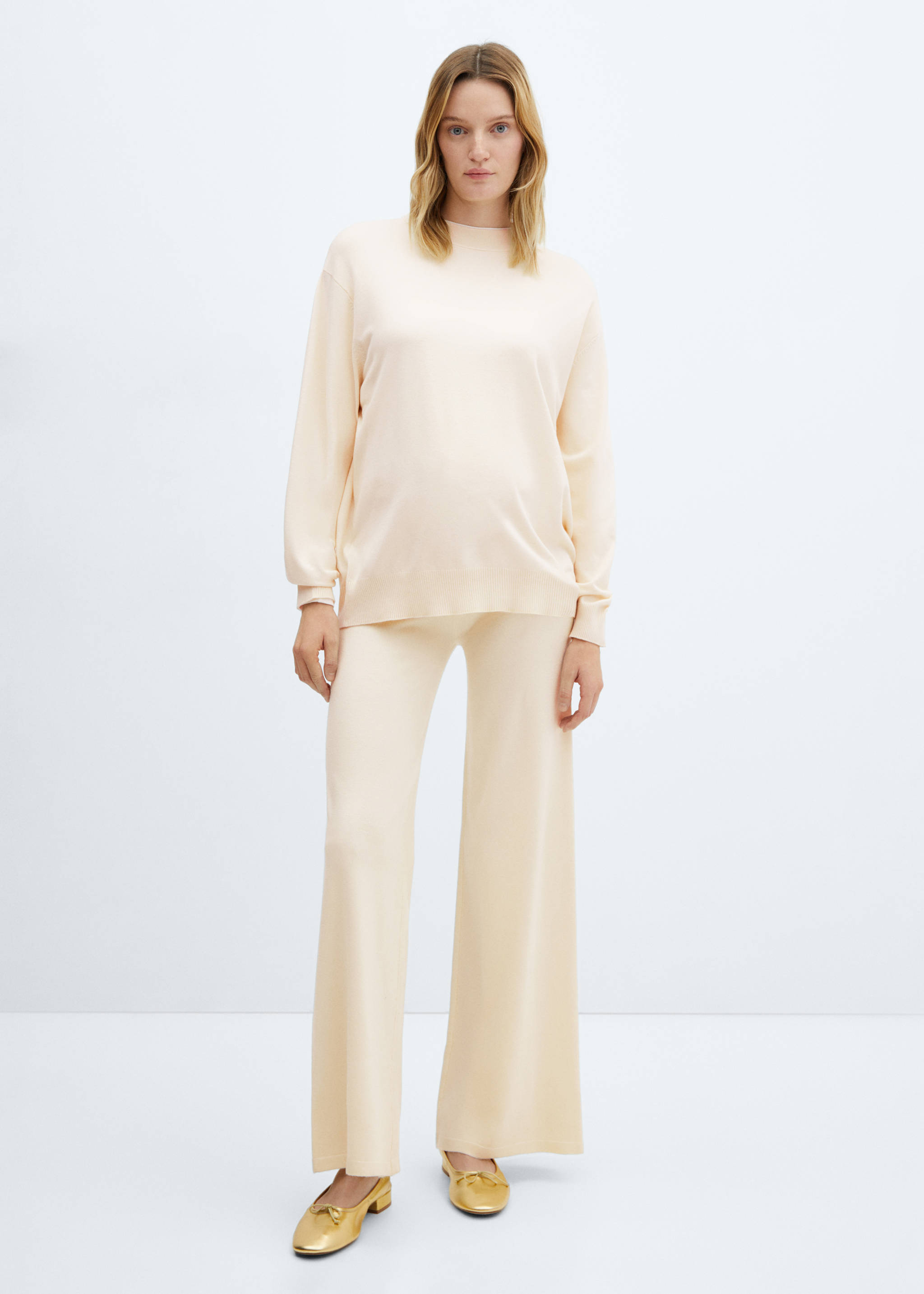 Pull en maille à col rond - Plan général