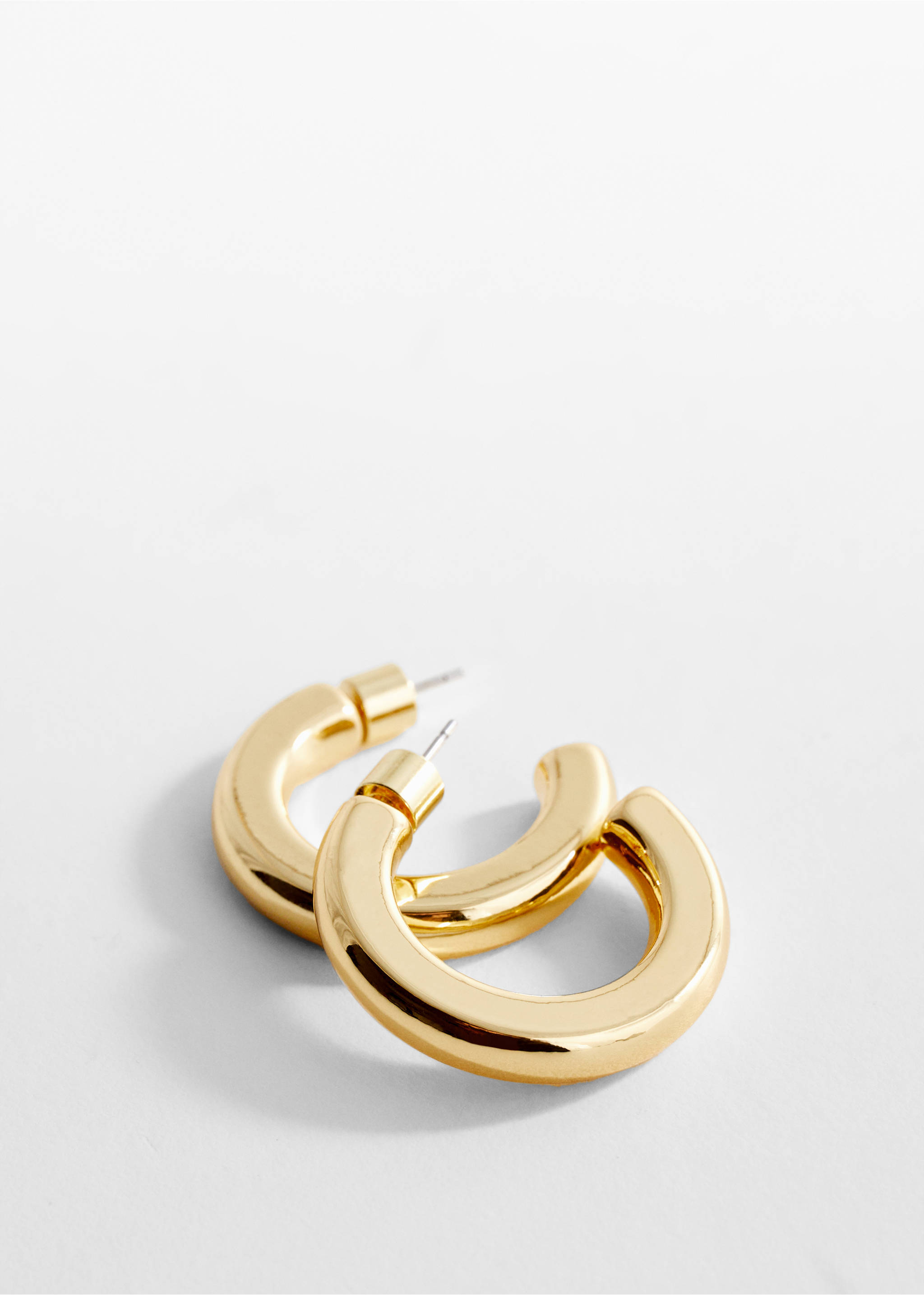 Hoop earrings - Medium plane, Gold. Ref: 67010490-00.