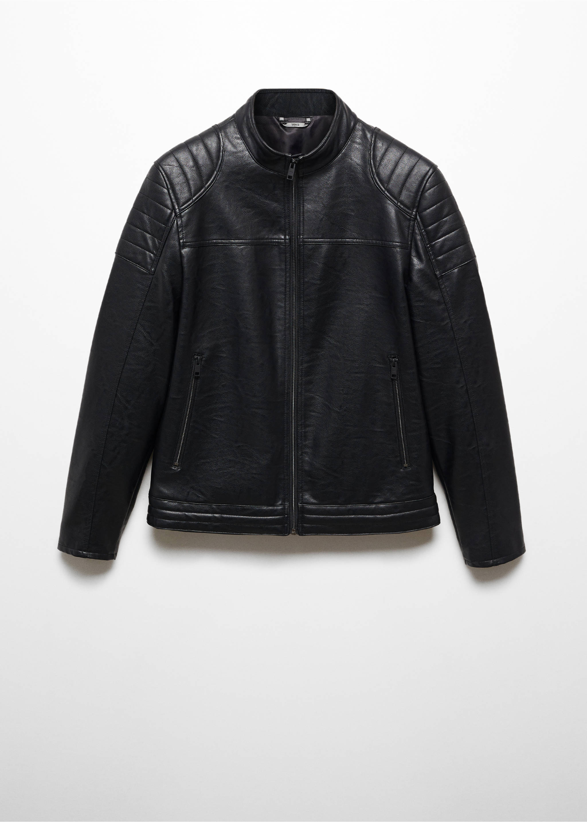 Nappa faux-leather jacket - Article without model, Black. Ref: 67010623-00.
