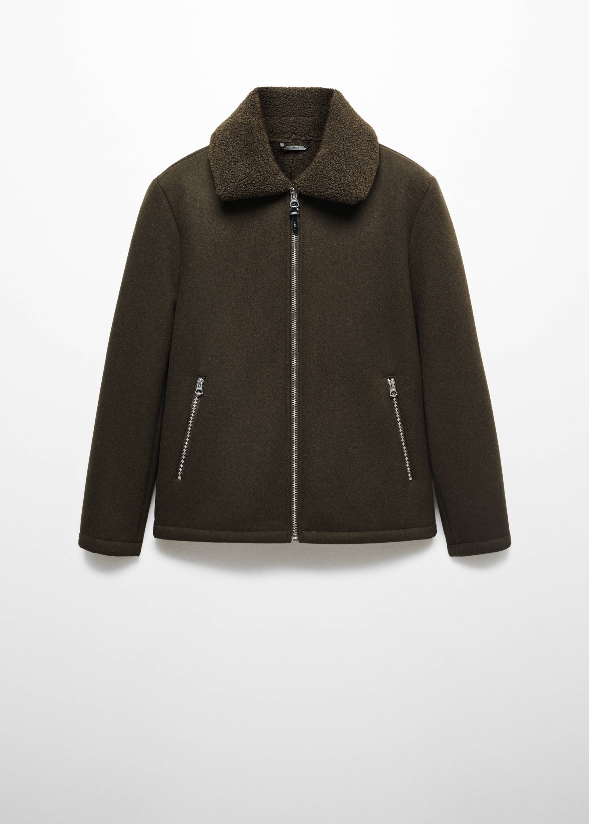 Blouson laine imitation mouton retourné - Article sans modèle