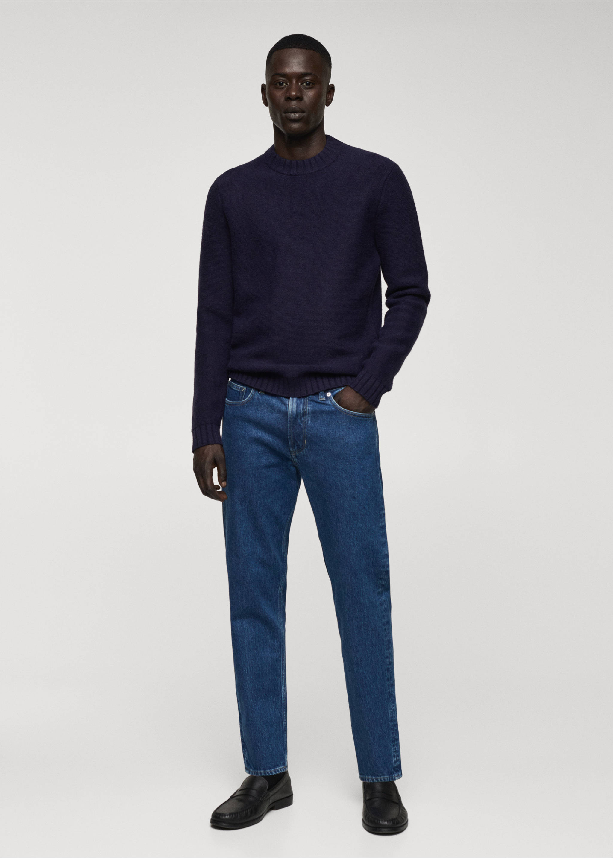 Tapered-fit jeans - General plane, Dark Blue. Ref: 67010630-00.