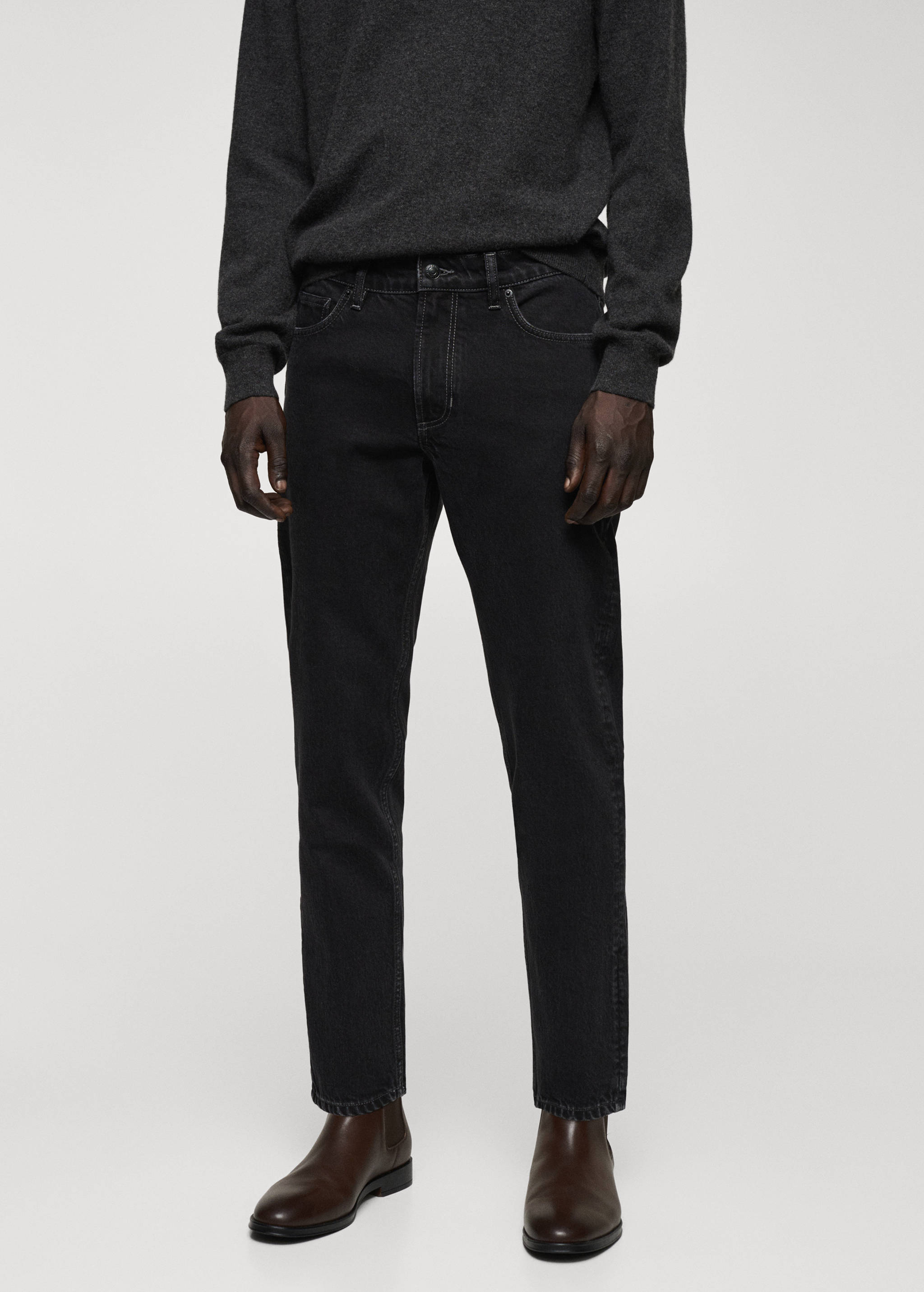 Tapered-fit jeans - Medium plane