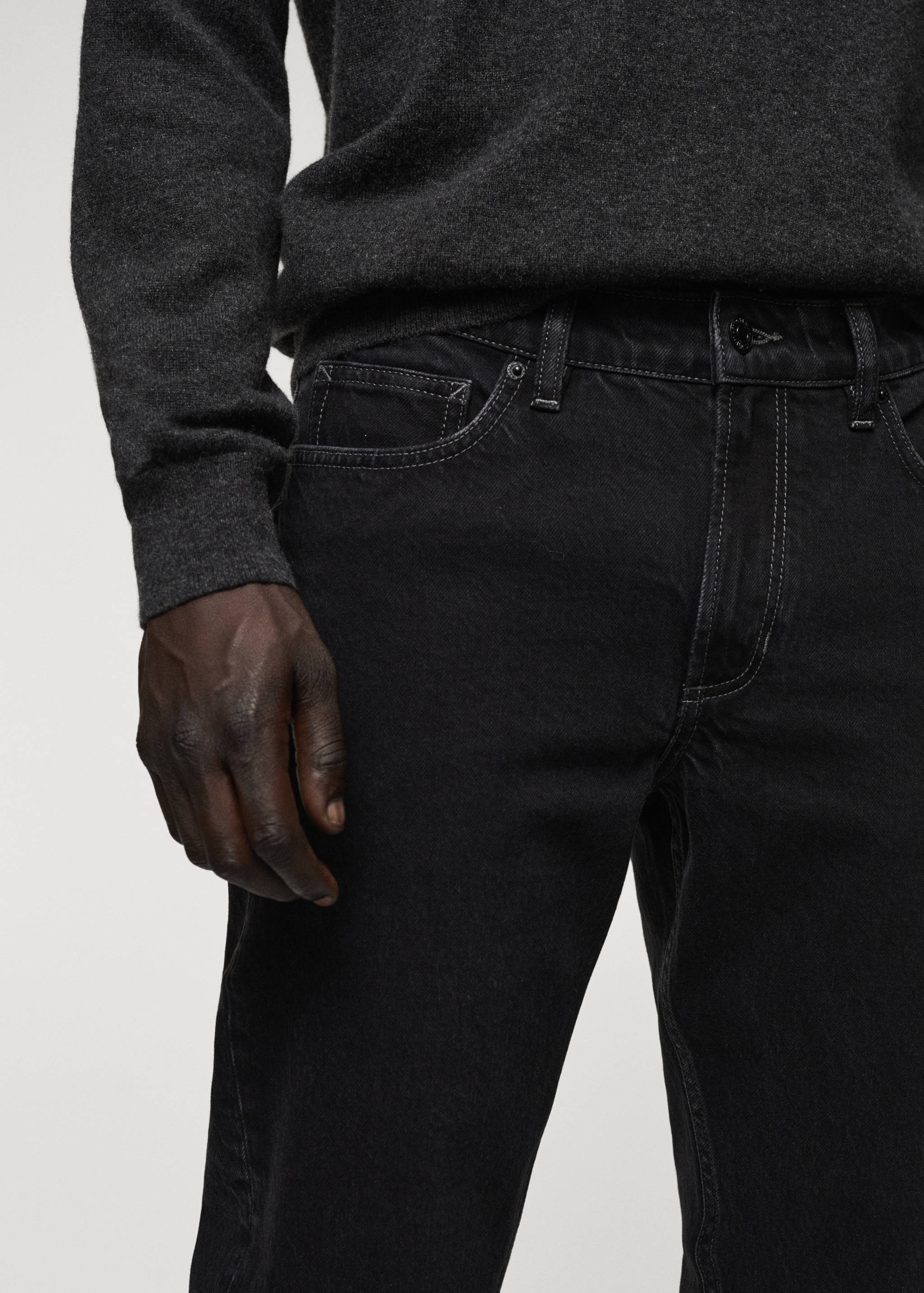 Tapered-fit jeans - Details of the article 1