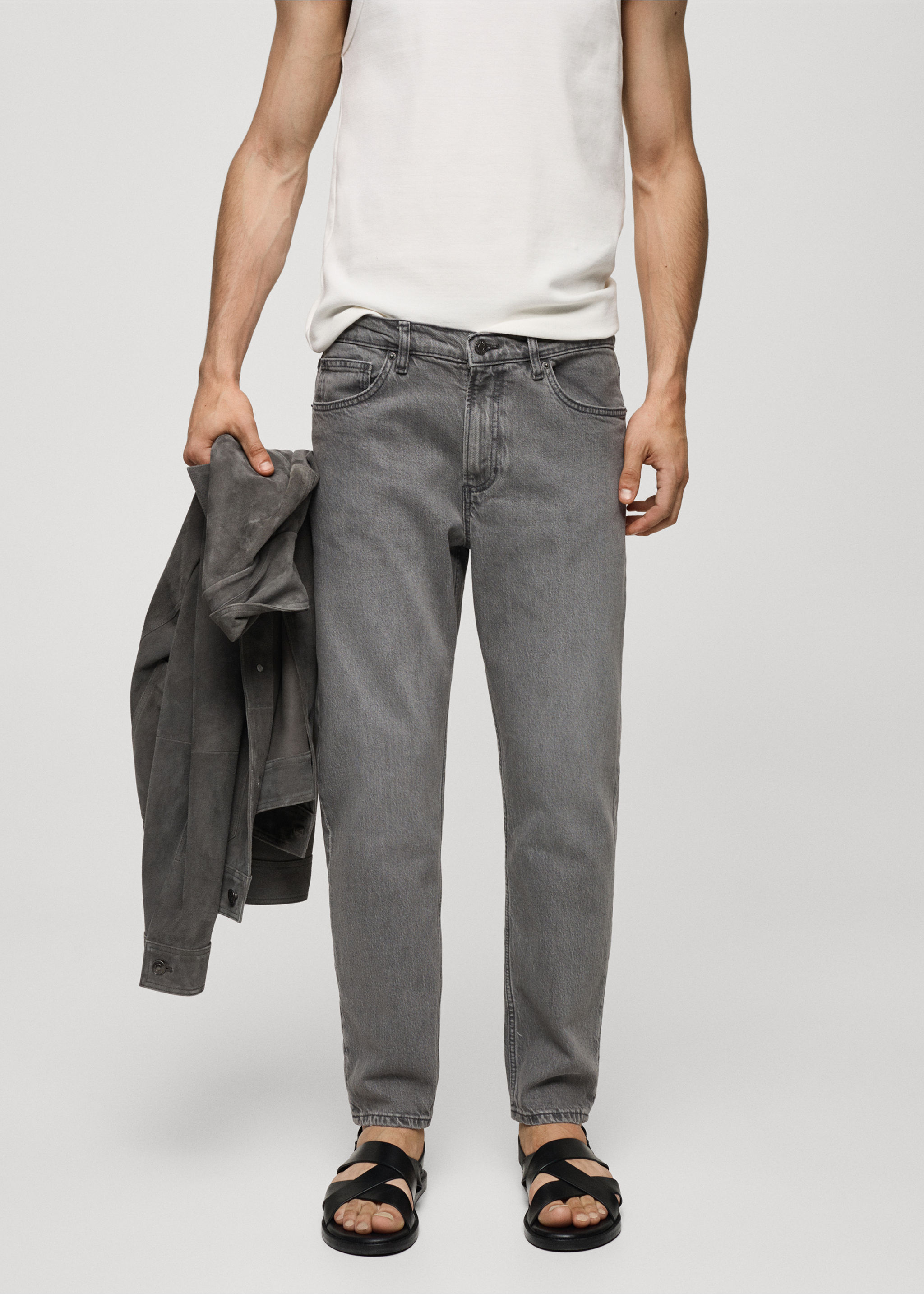 Tapered-Fit-Jeans - Mittlere Ansicht