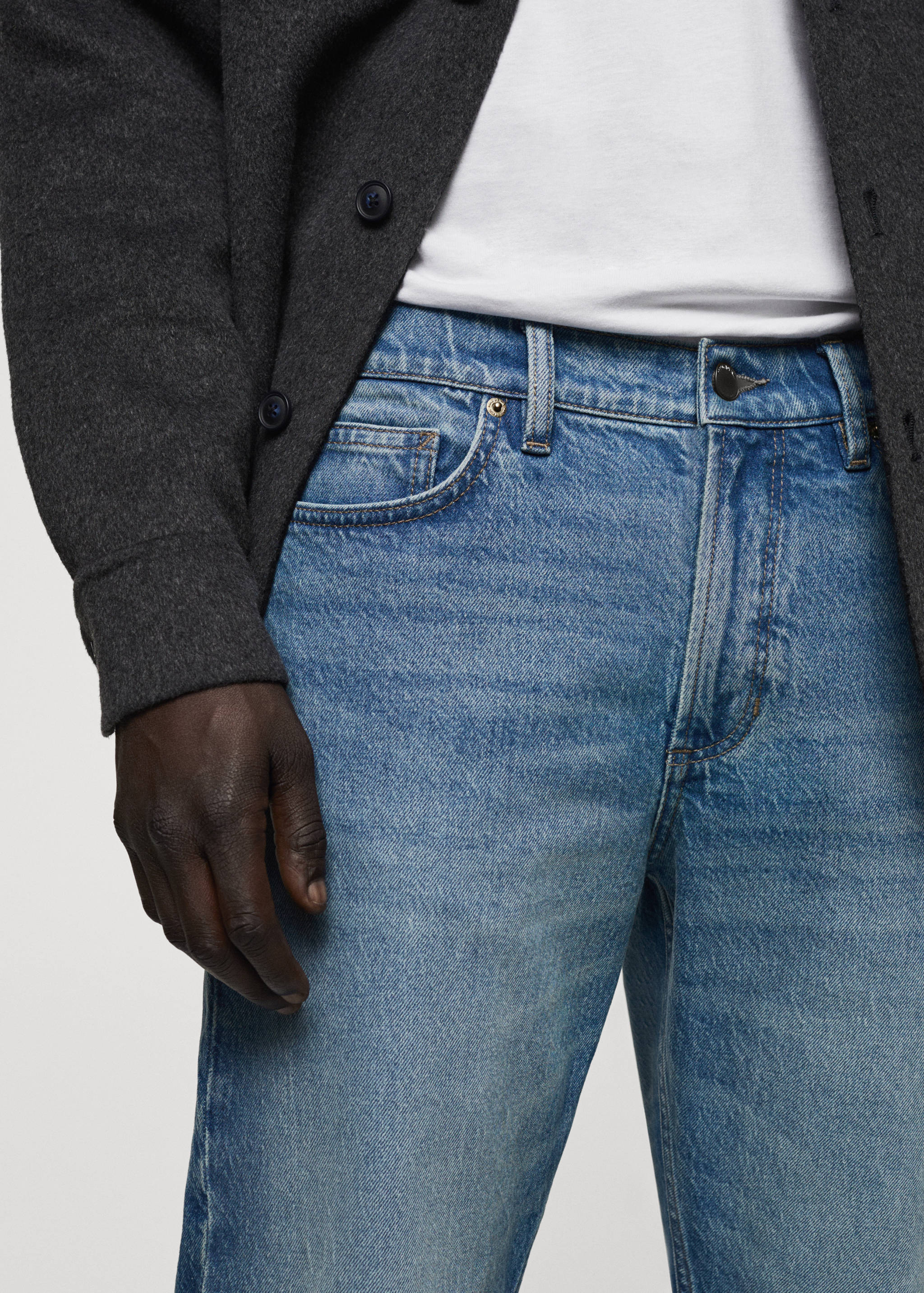 Tapered-fit jeans - Details of the article 1