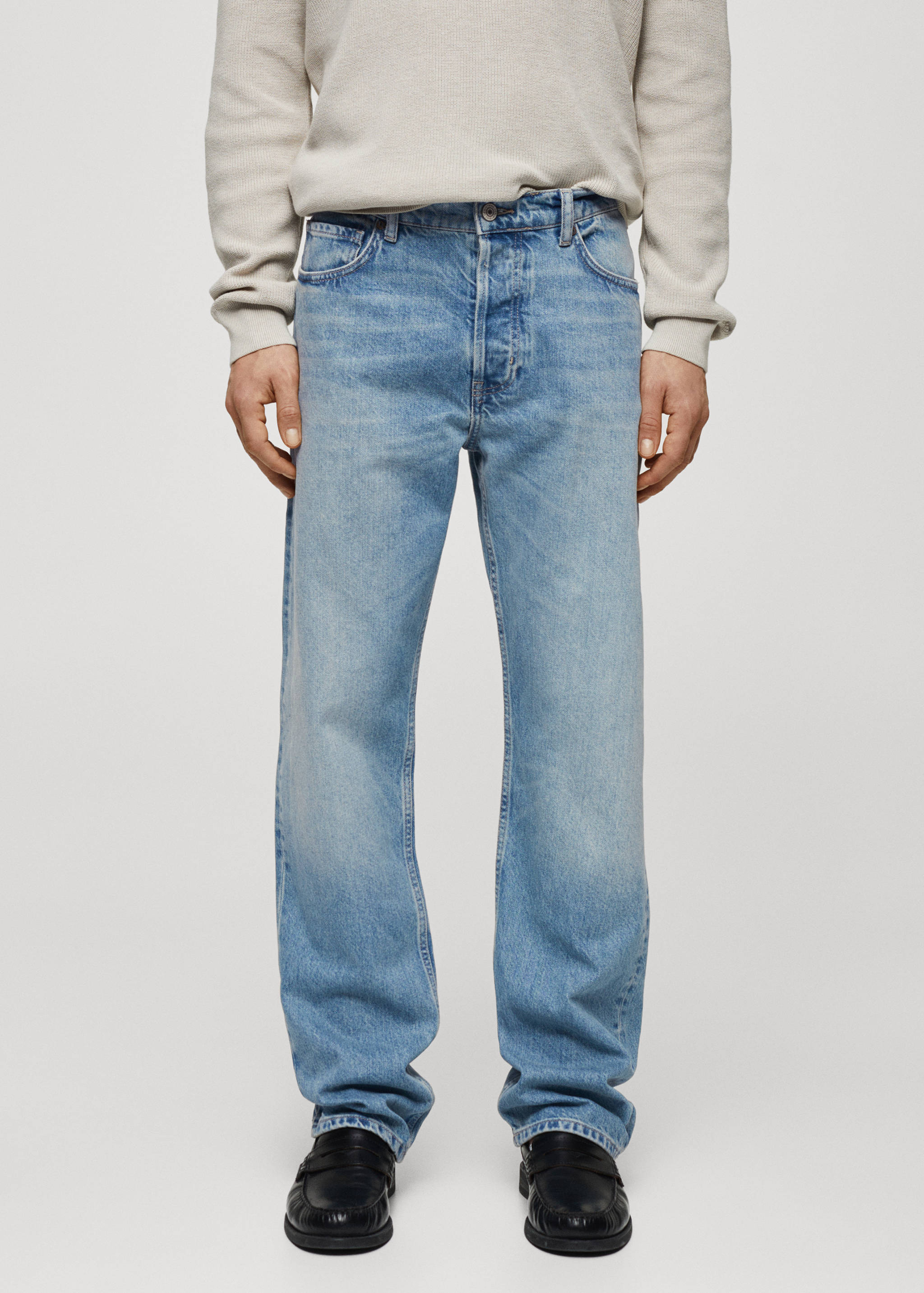 Jeans relaxed-fit lavaggio medio - Piano medio