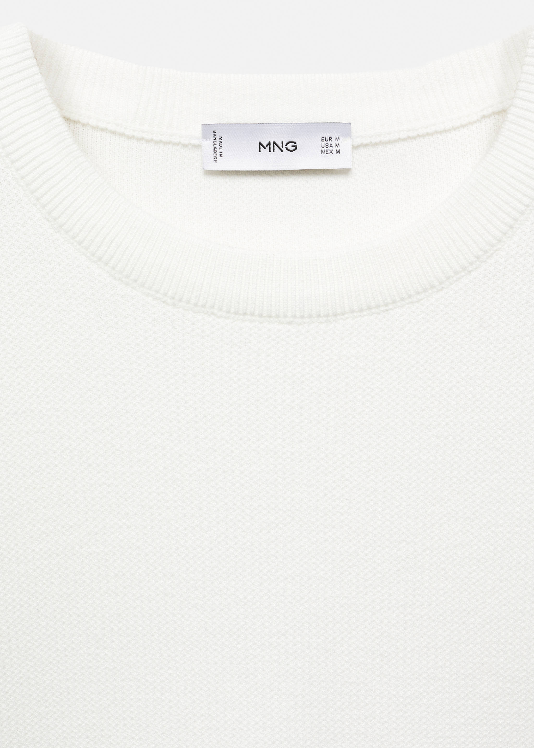 Structured cotton sweater - Details of the article 8