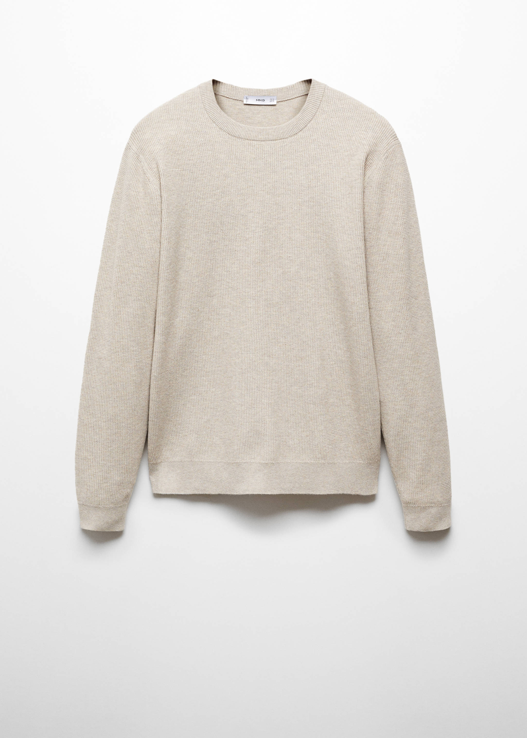 Structured cotton sweater - Article without model