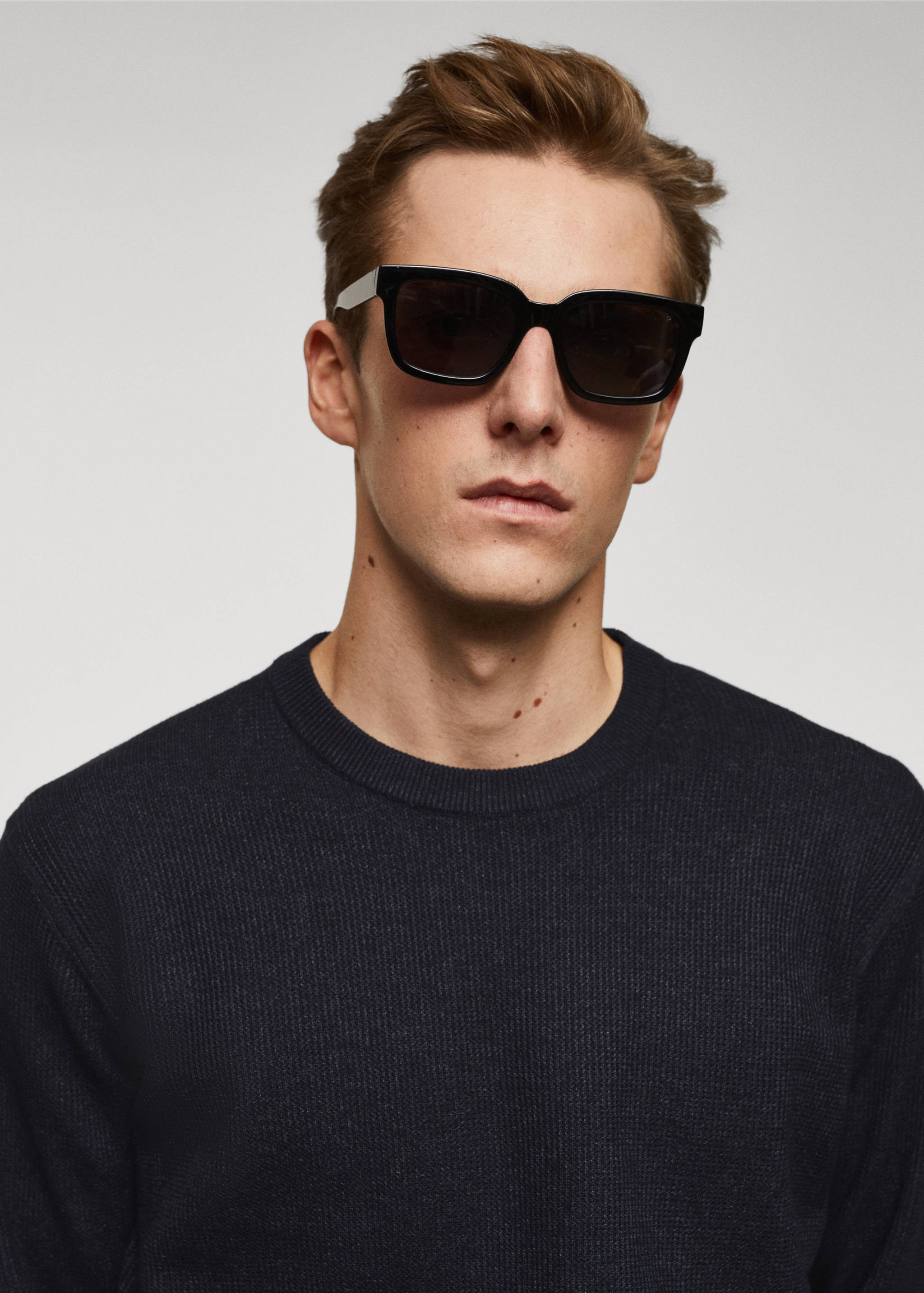 Structured cotton sweater - Details of the article 1