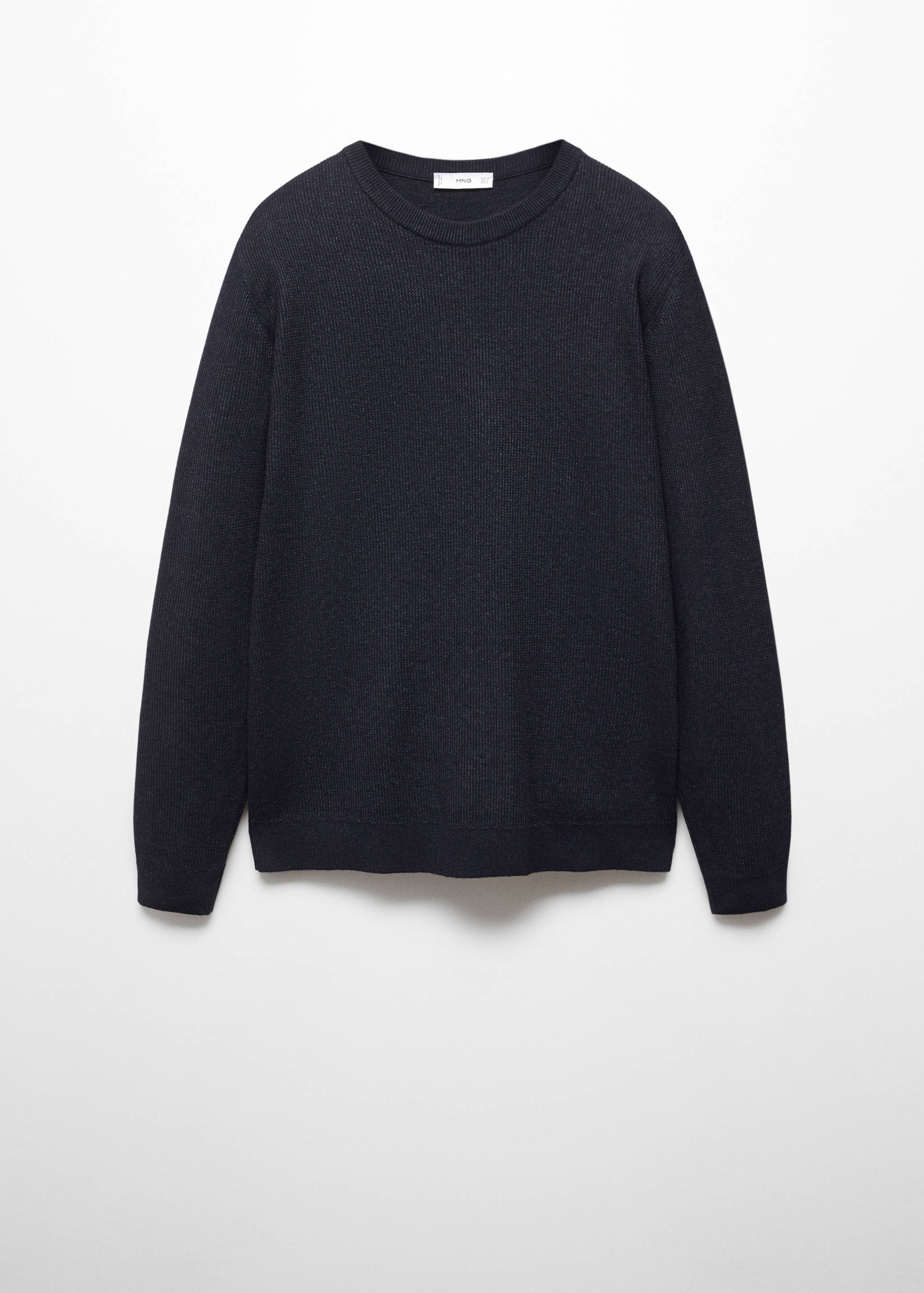 Structured cotton sweater - Article without model