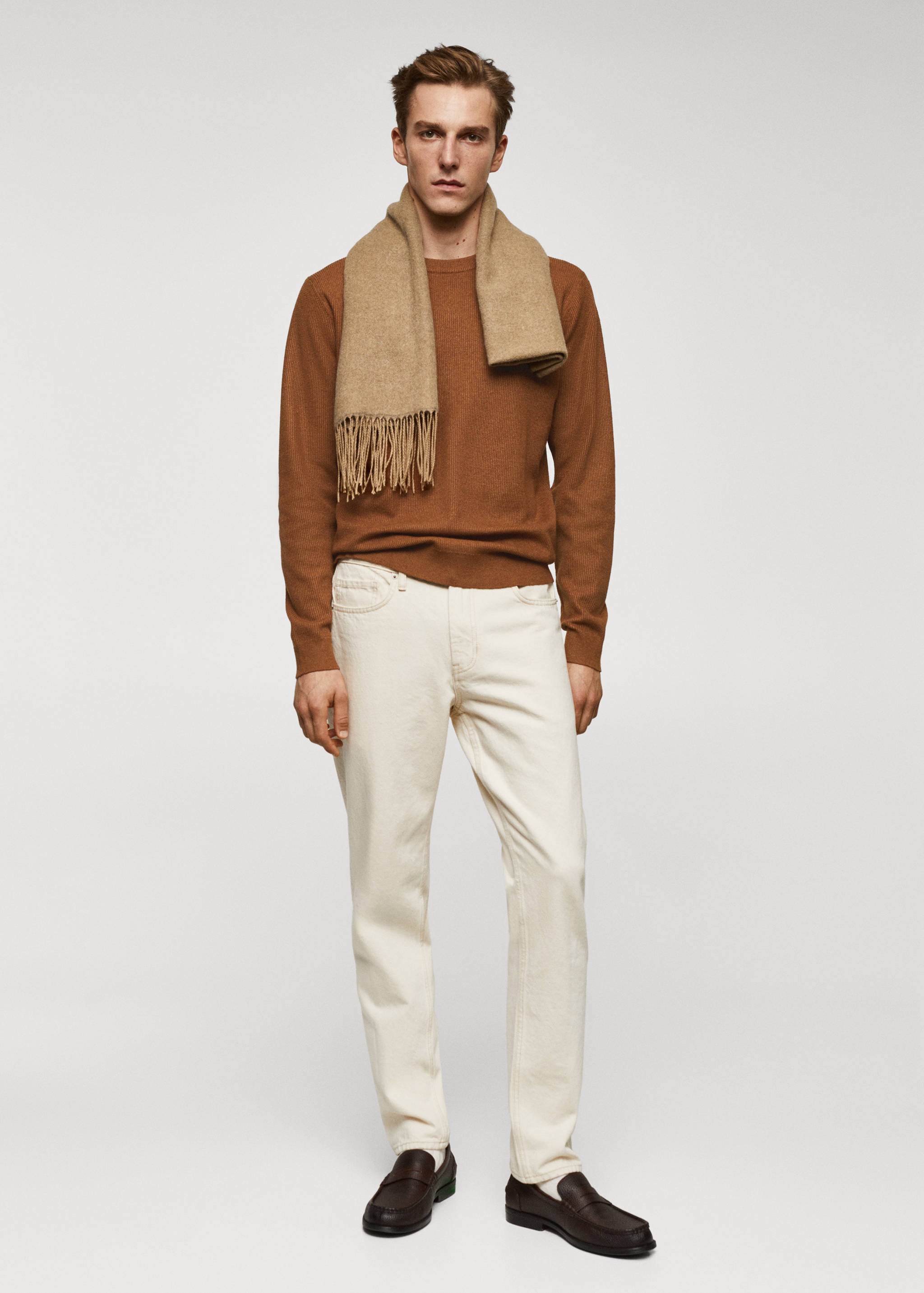 Structured cotton sweater - General plane