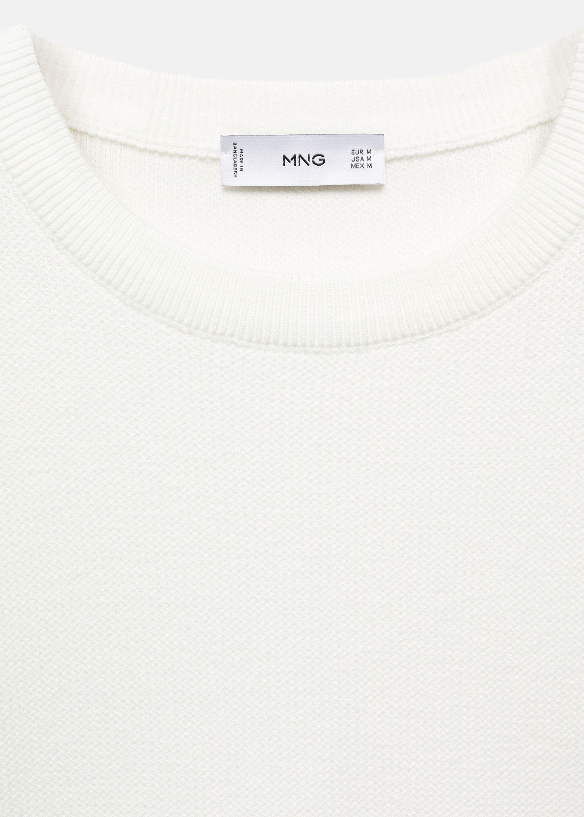 Structured cotton sweater - Details of the article 8