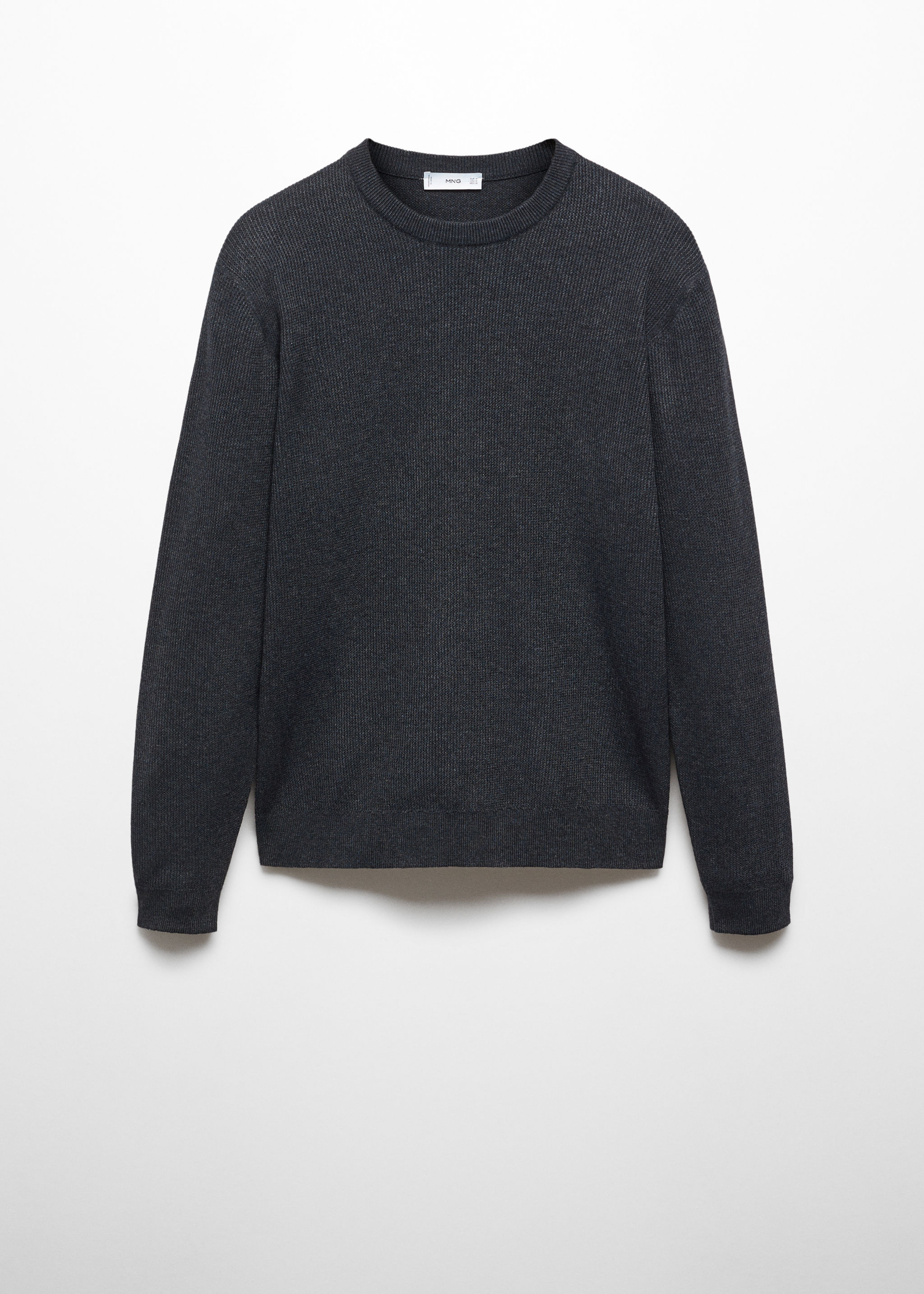 Structured cotton sweater - Article without model