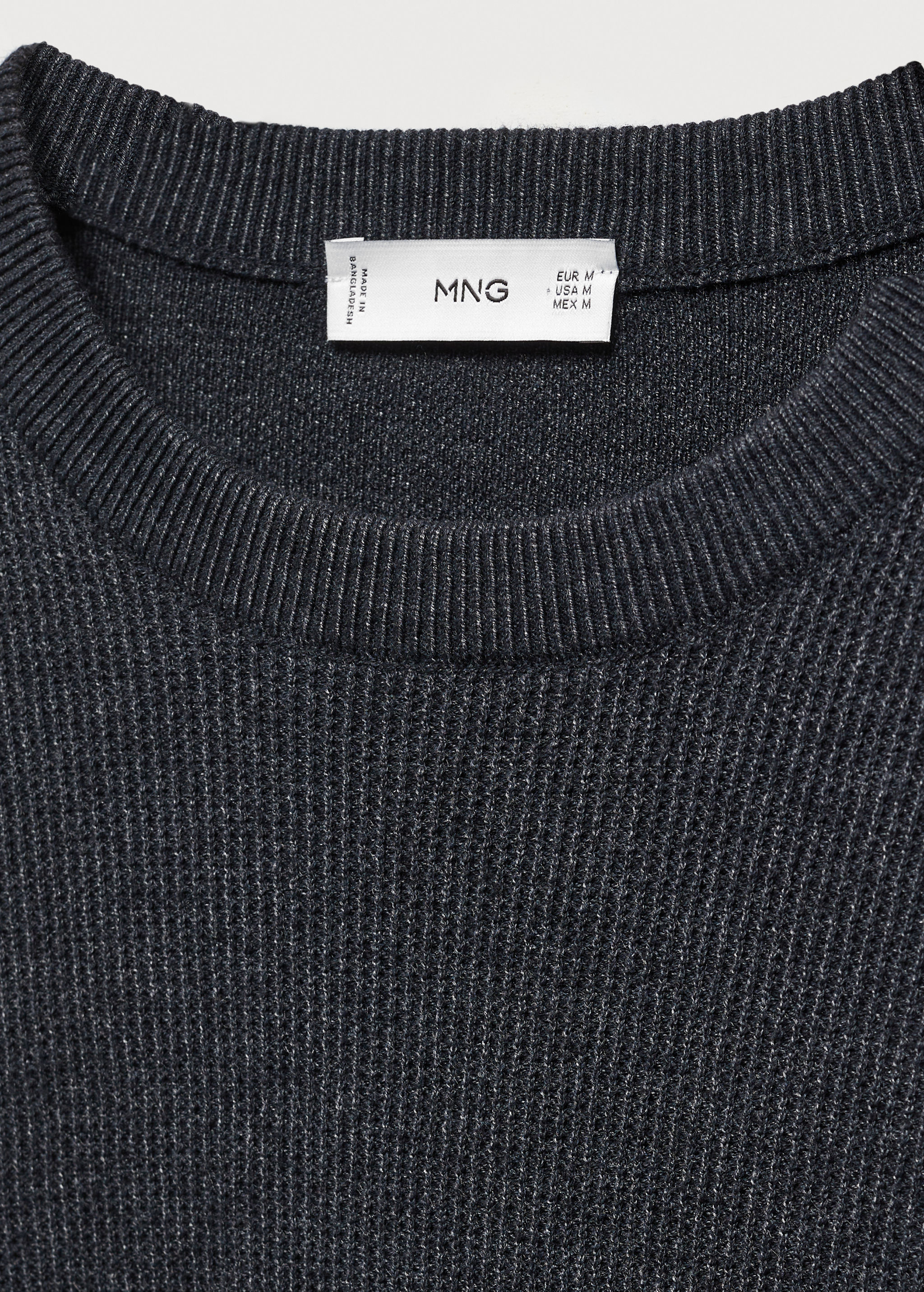 Structured cotton sweater - Details of the article 8