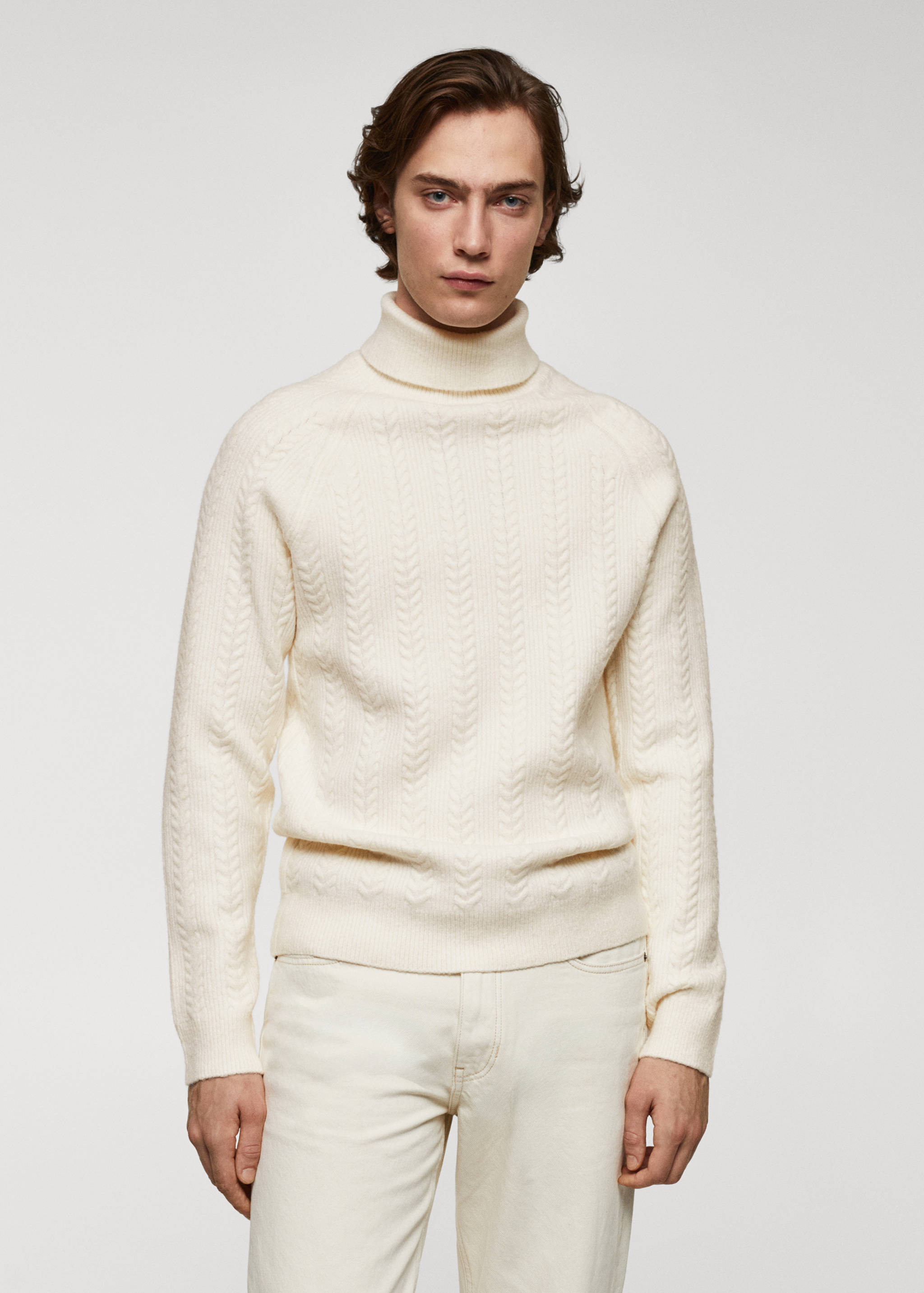 Twisted turtleneck sweater - Medium plane