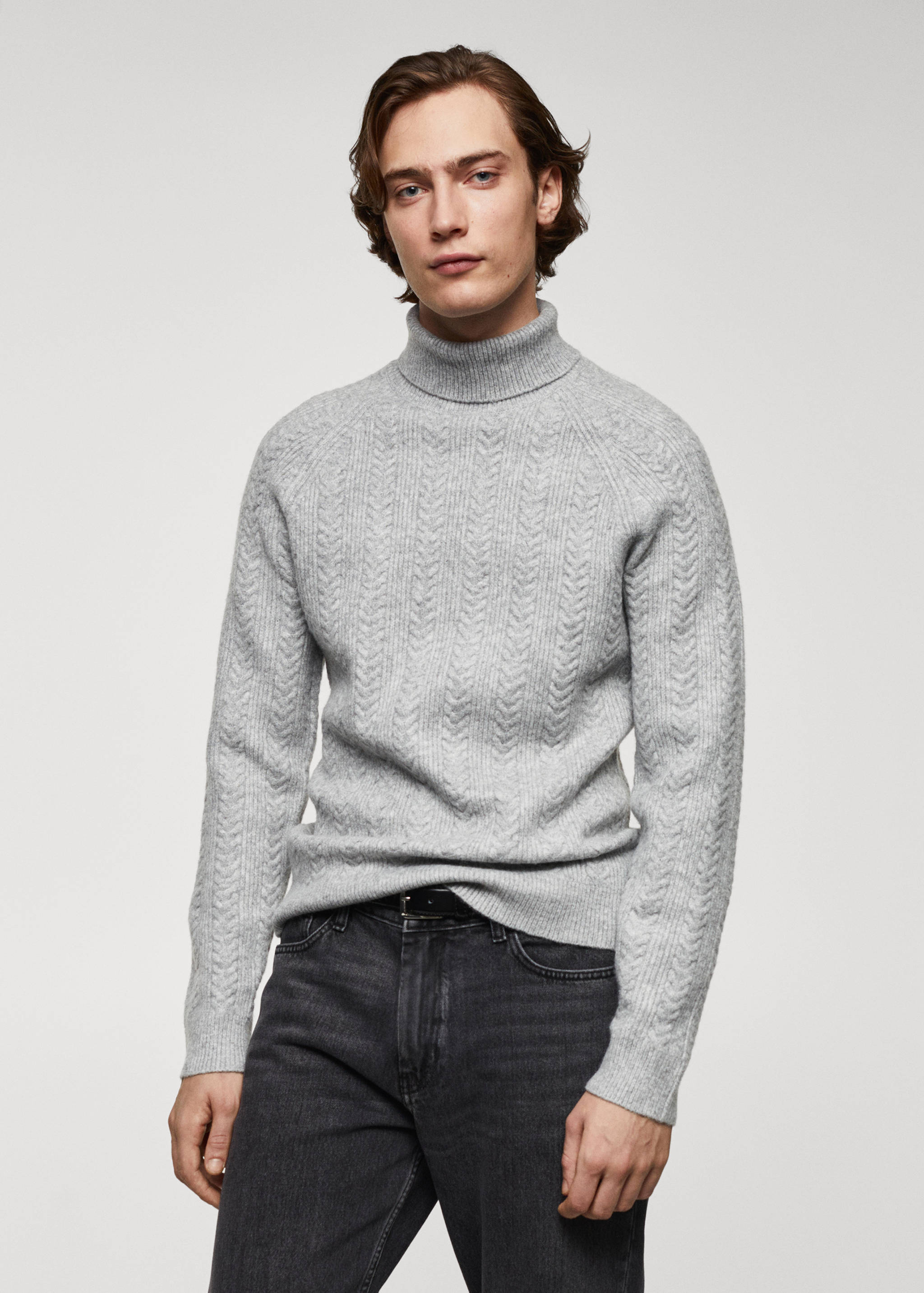 Twisted turtleneck sweater - Medium plane
