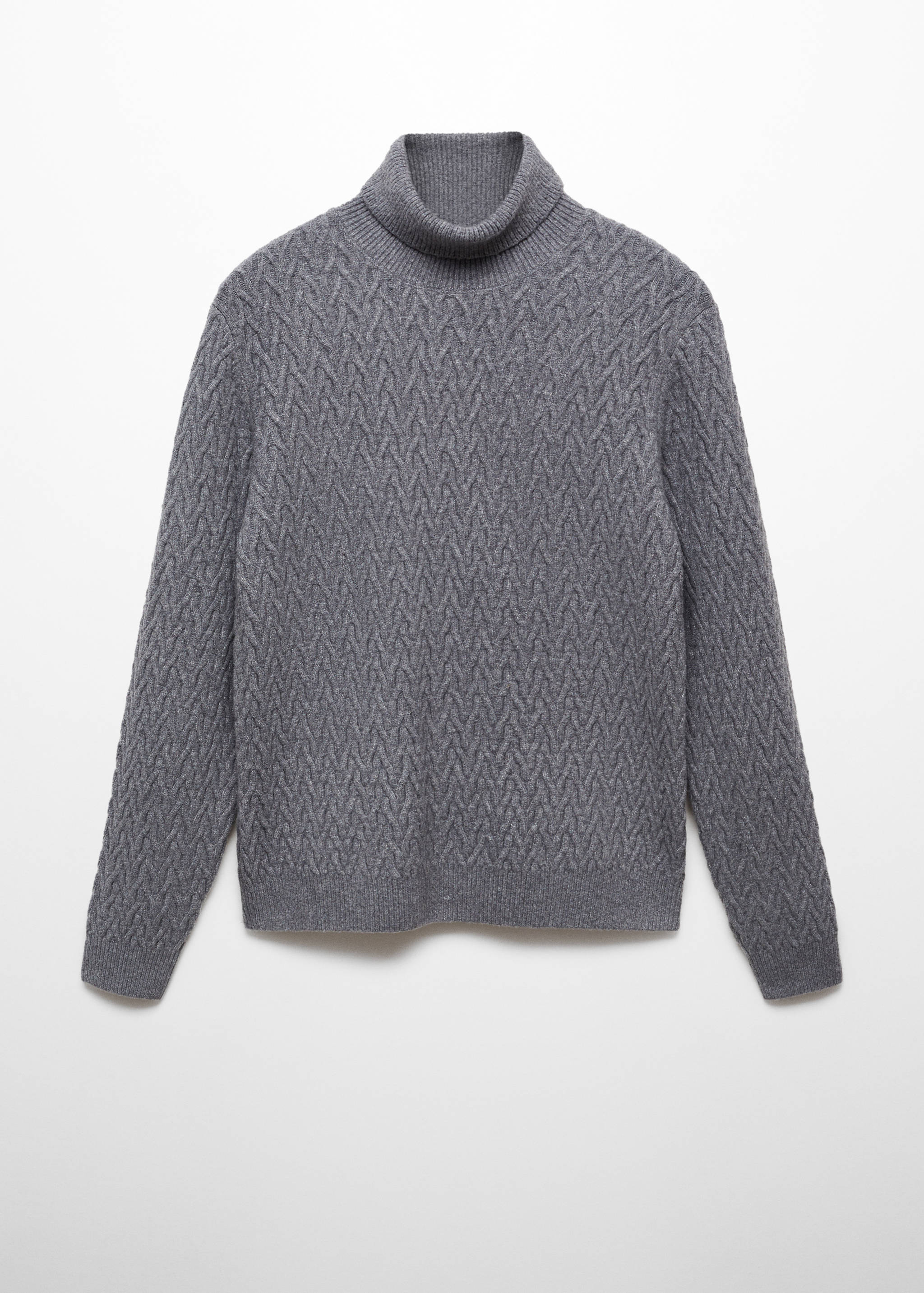 Pull-over col montant torsades - Article sans modèle