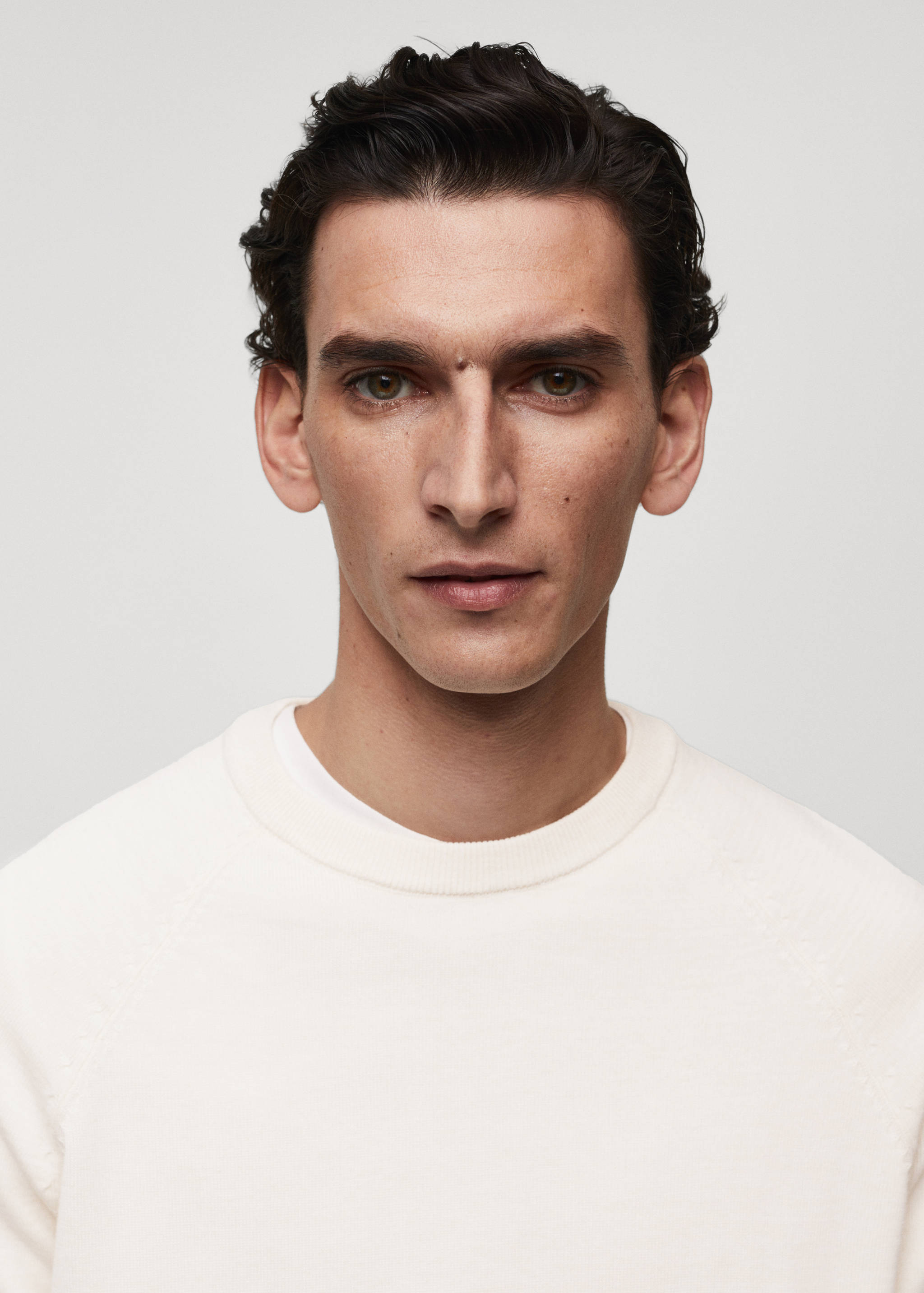 Fine-knit cotton sweater - Details of the article 1