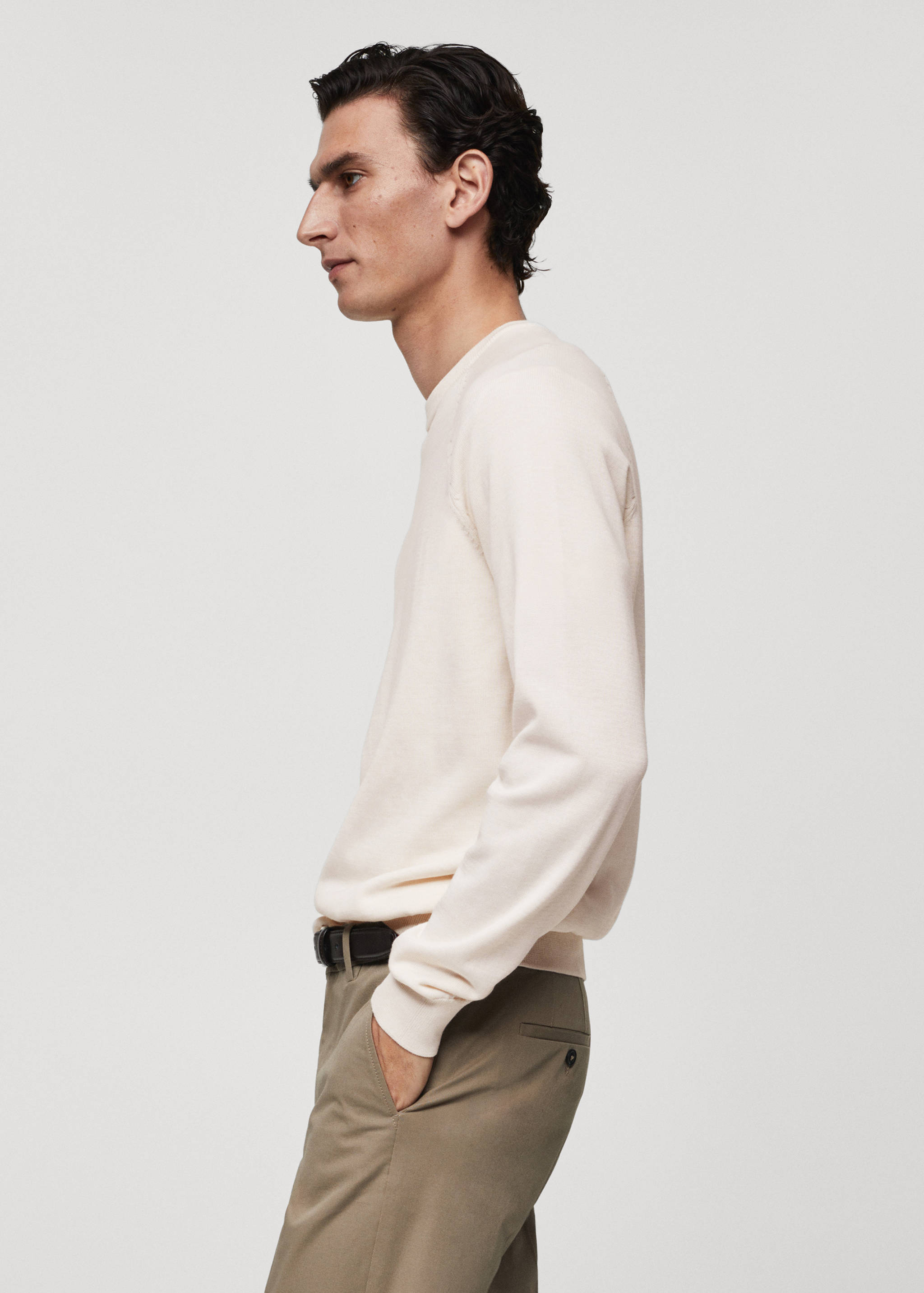 Fine-knit cotton sweater - Details of the article 2