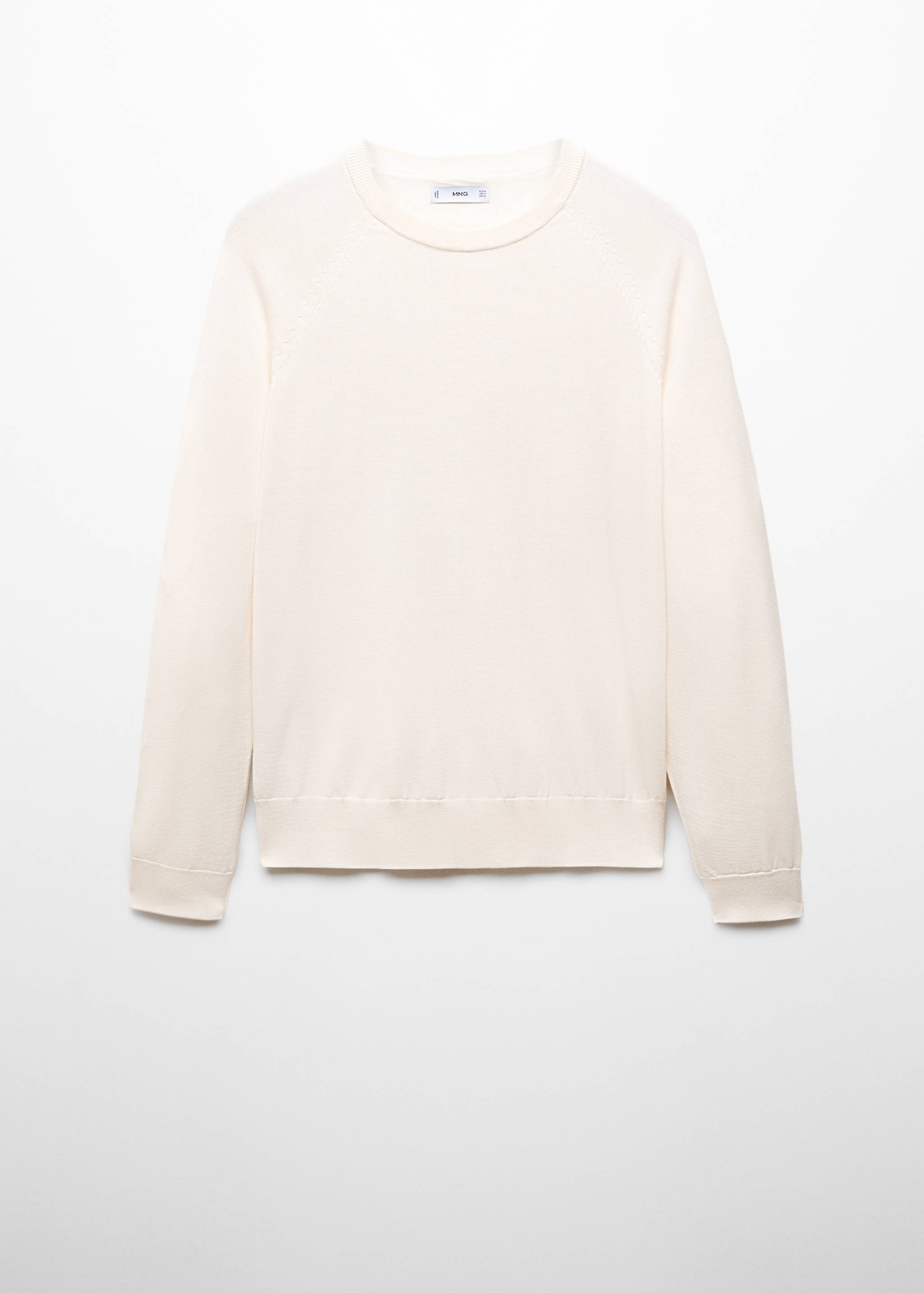 Fine-knit cotton sweater - Article without model