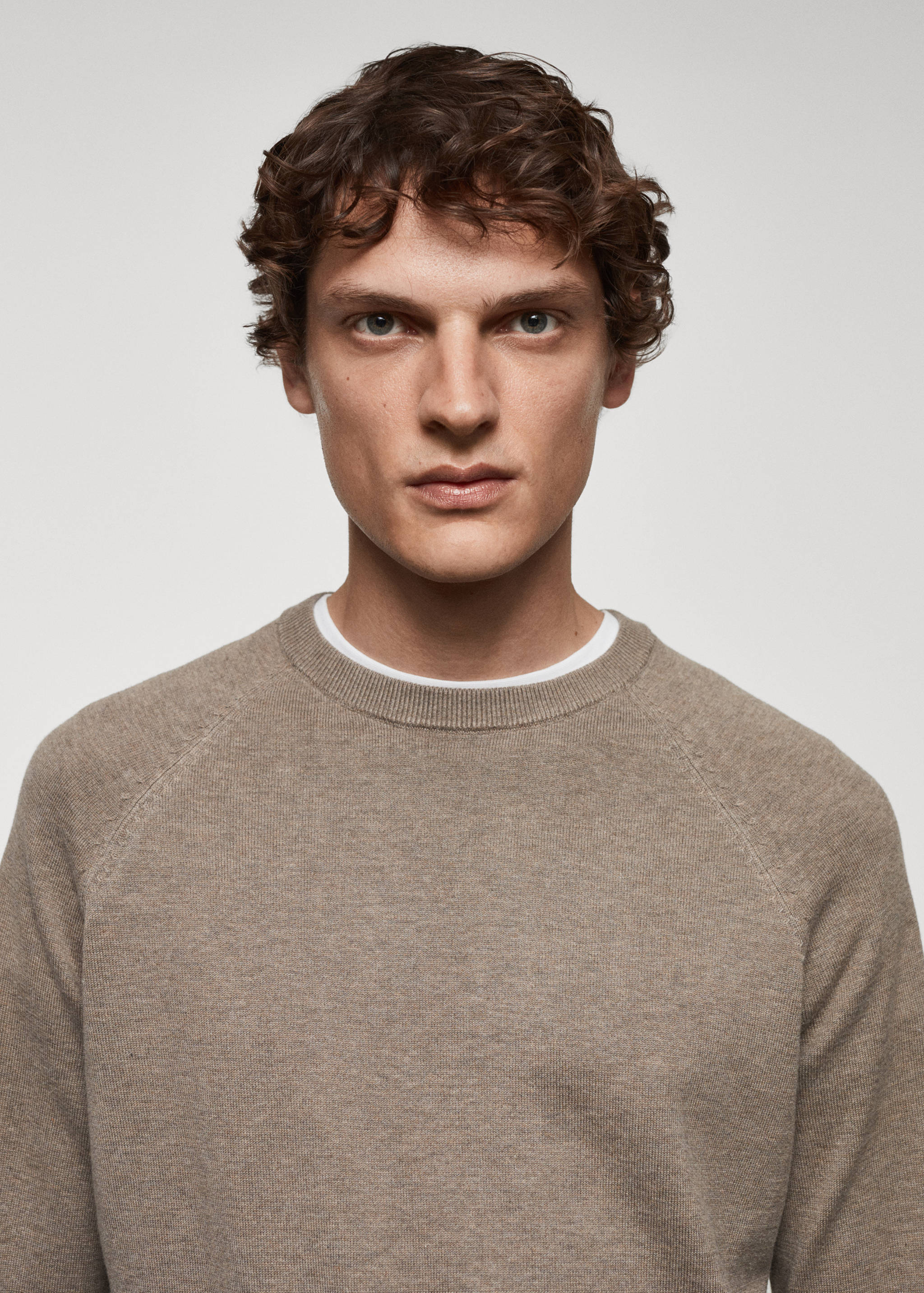 Fine-knit cotton sweater - Details of the article 1