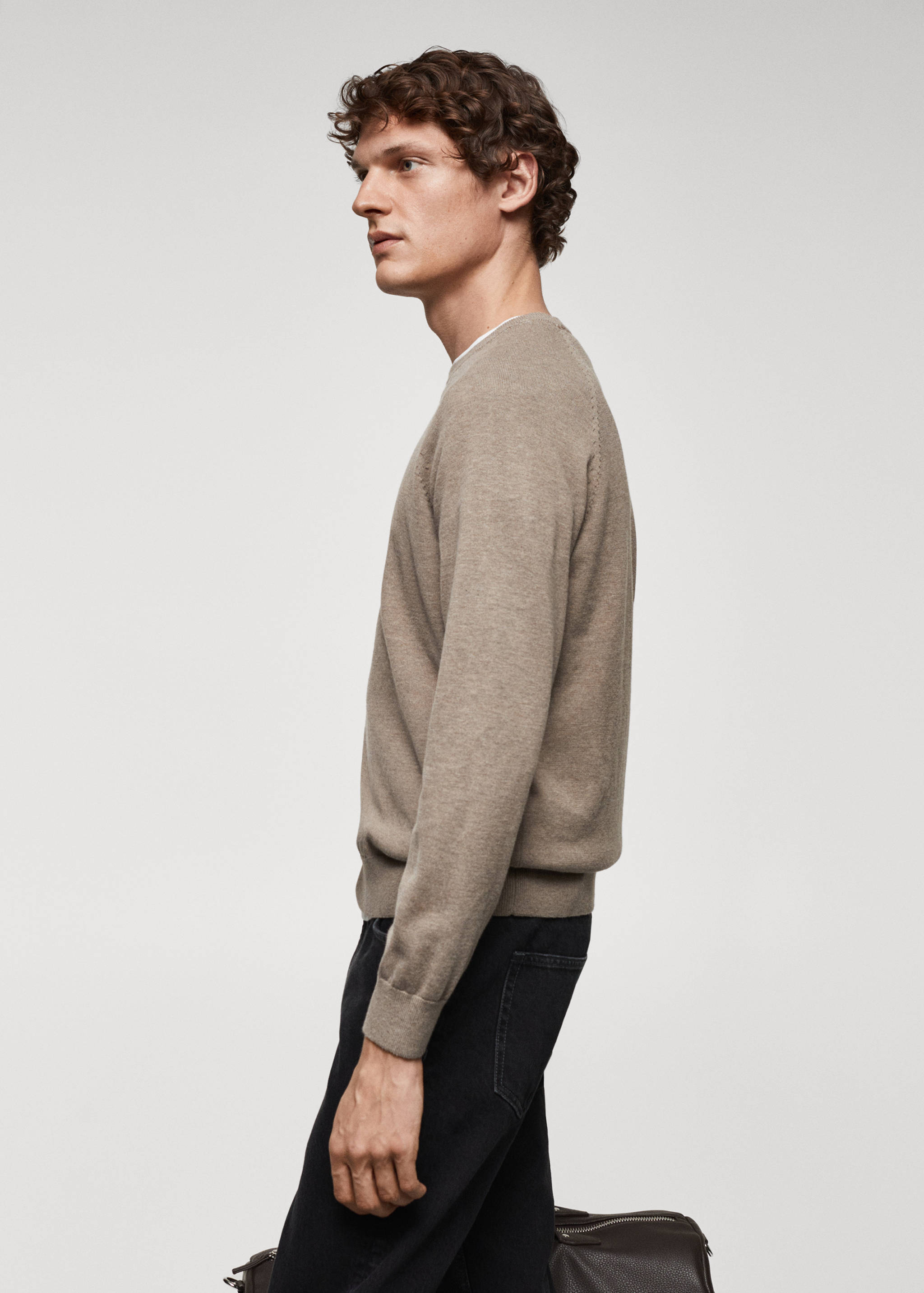 Fine-knit cotton sweater - Details of the article 2