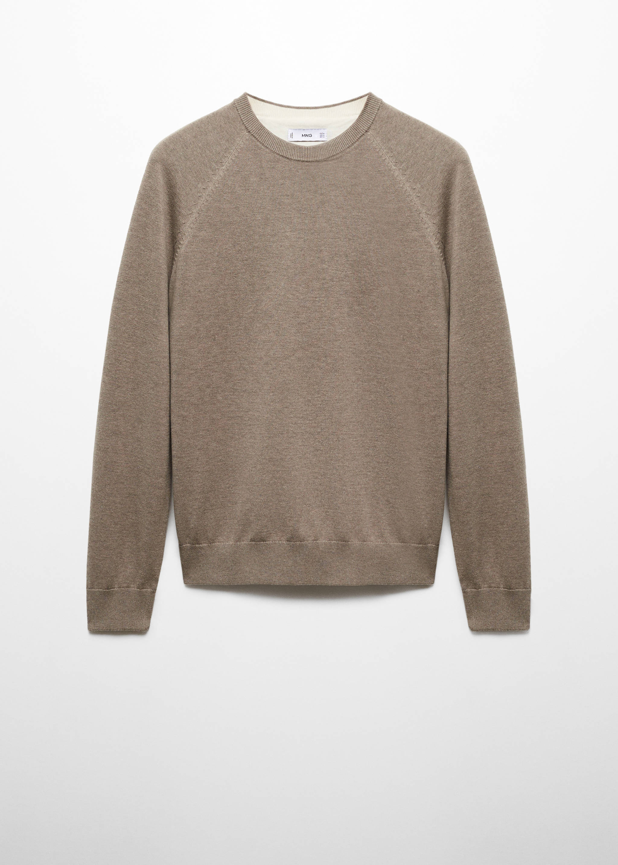 Fine-knit cotton sweater - Article without model